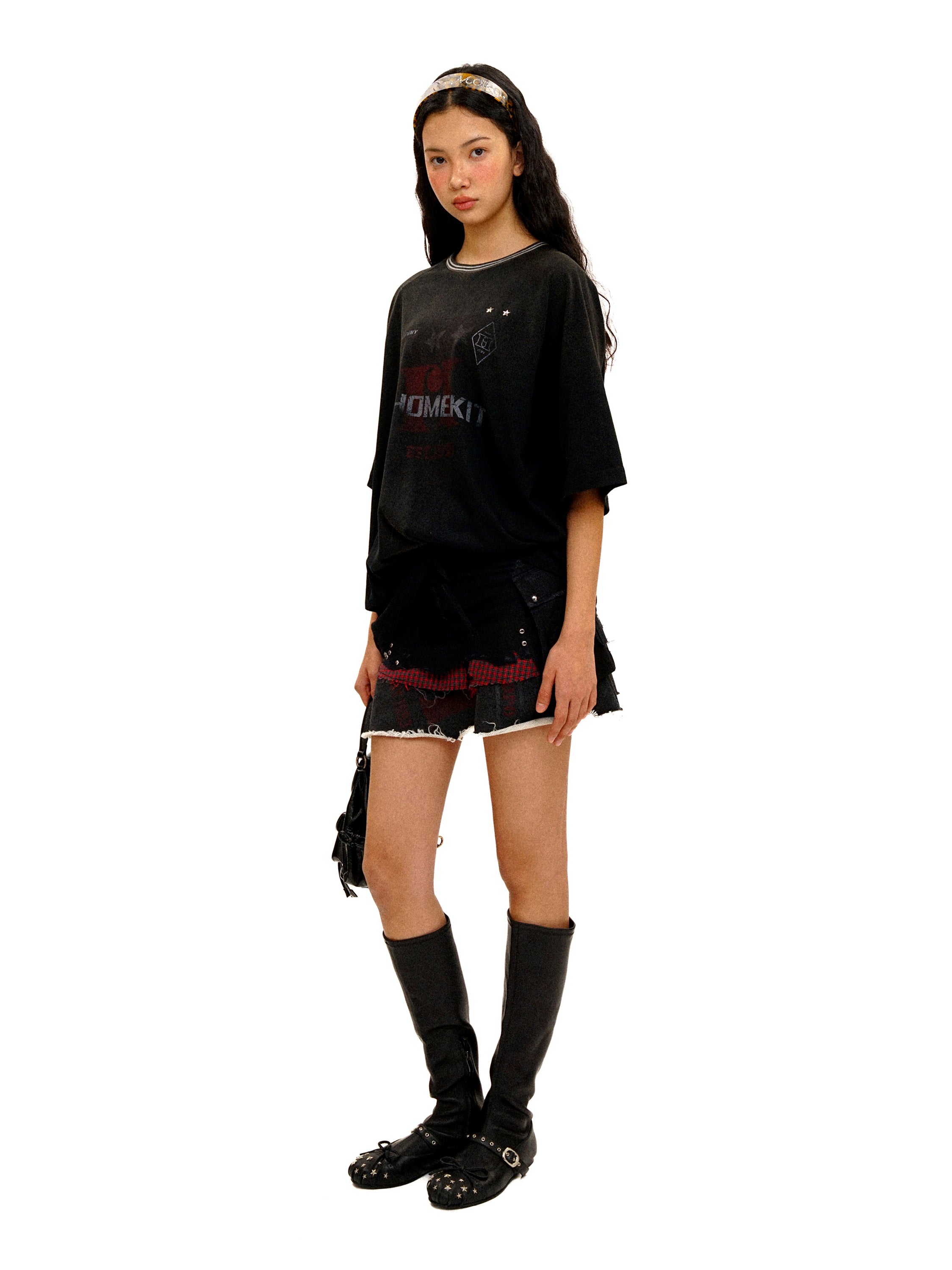 *College Friendship Match Short Skirt