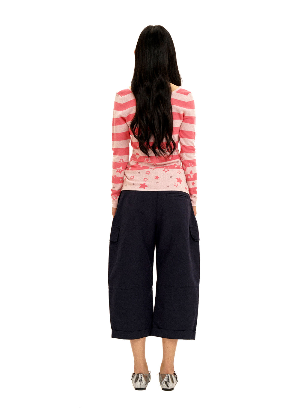 *Star striped knit sweater