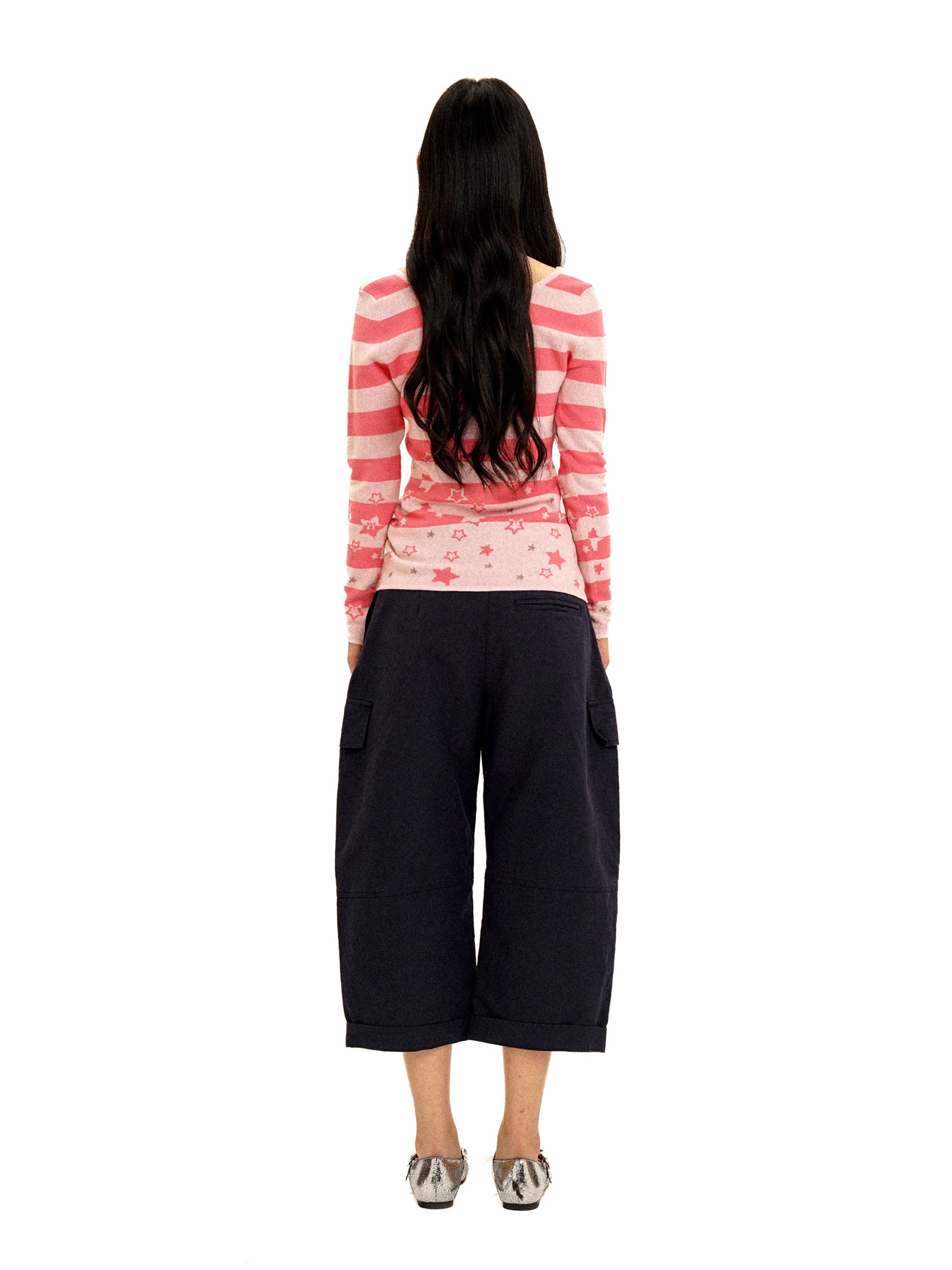 *Star striped knit sweater