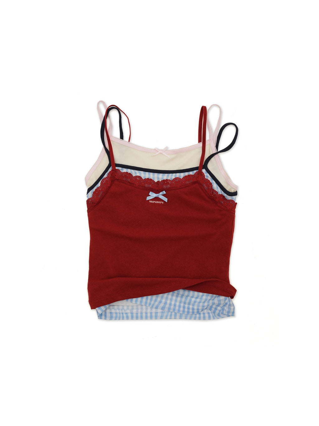 *Faux three-piece layered camisole