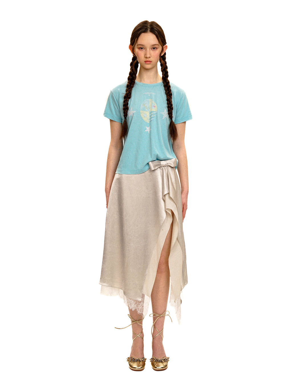 *Star Print Short-Sleeve T-Shirt
