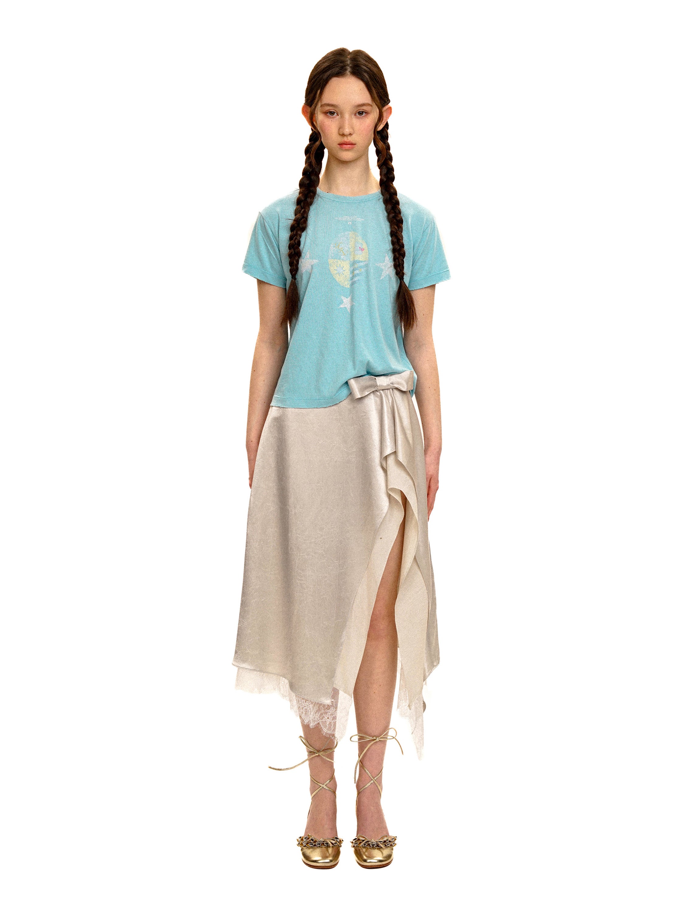 *Star Print Short-Sleeve T-Shirt