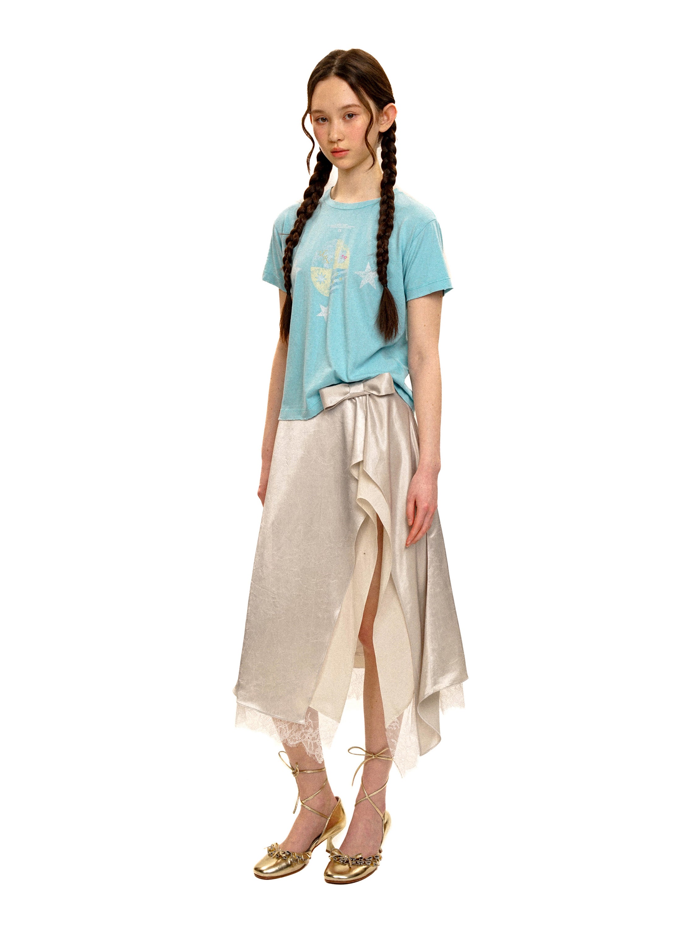 *Star Print Short-Sleeve T-Shirt