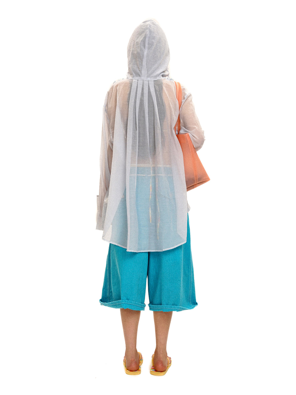 *Ruffled hooded shirt