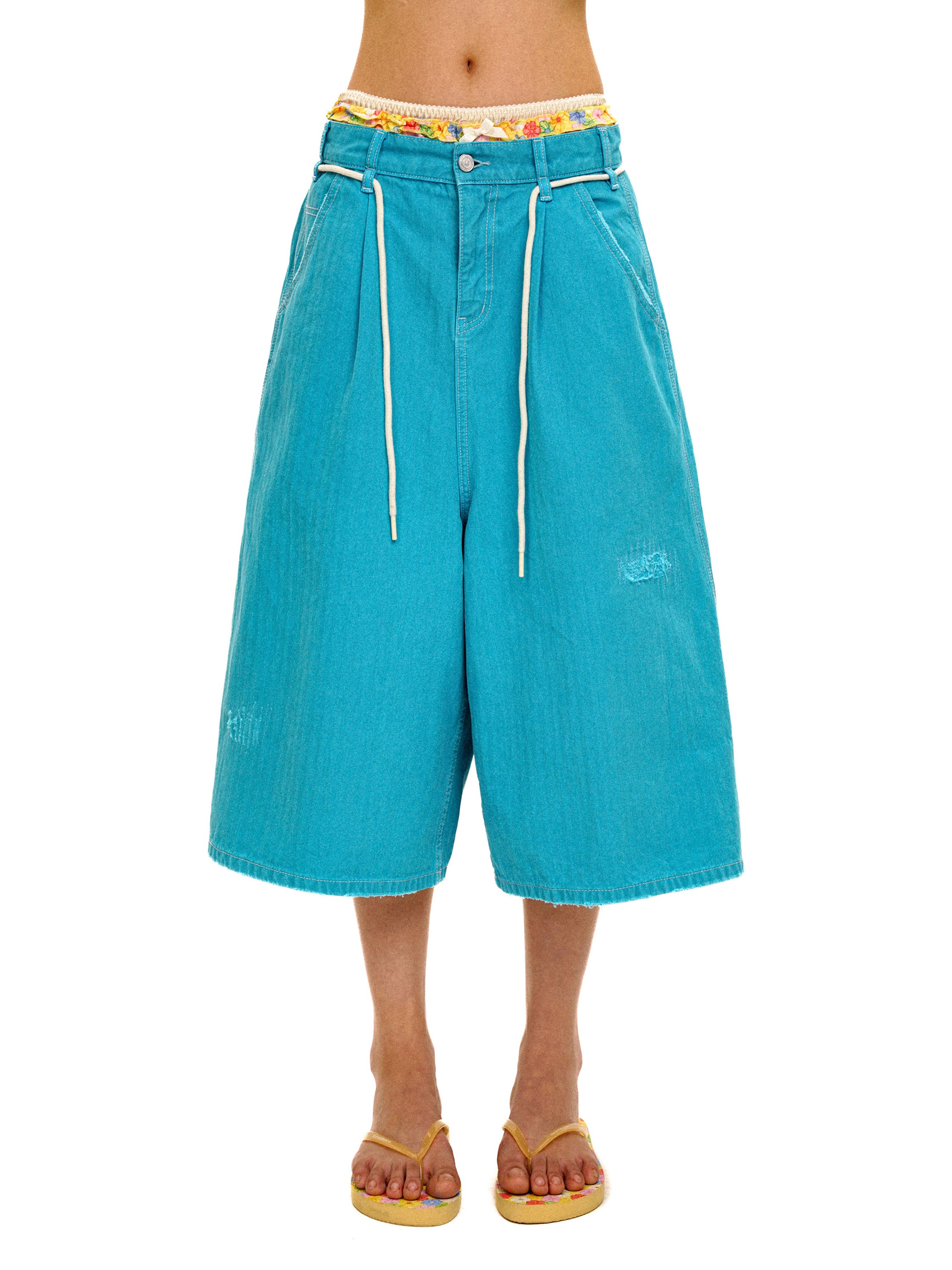*Vintage wide-leg cropped pants