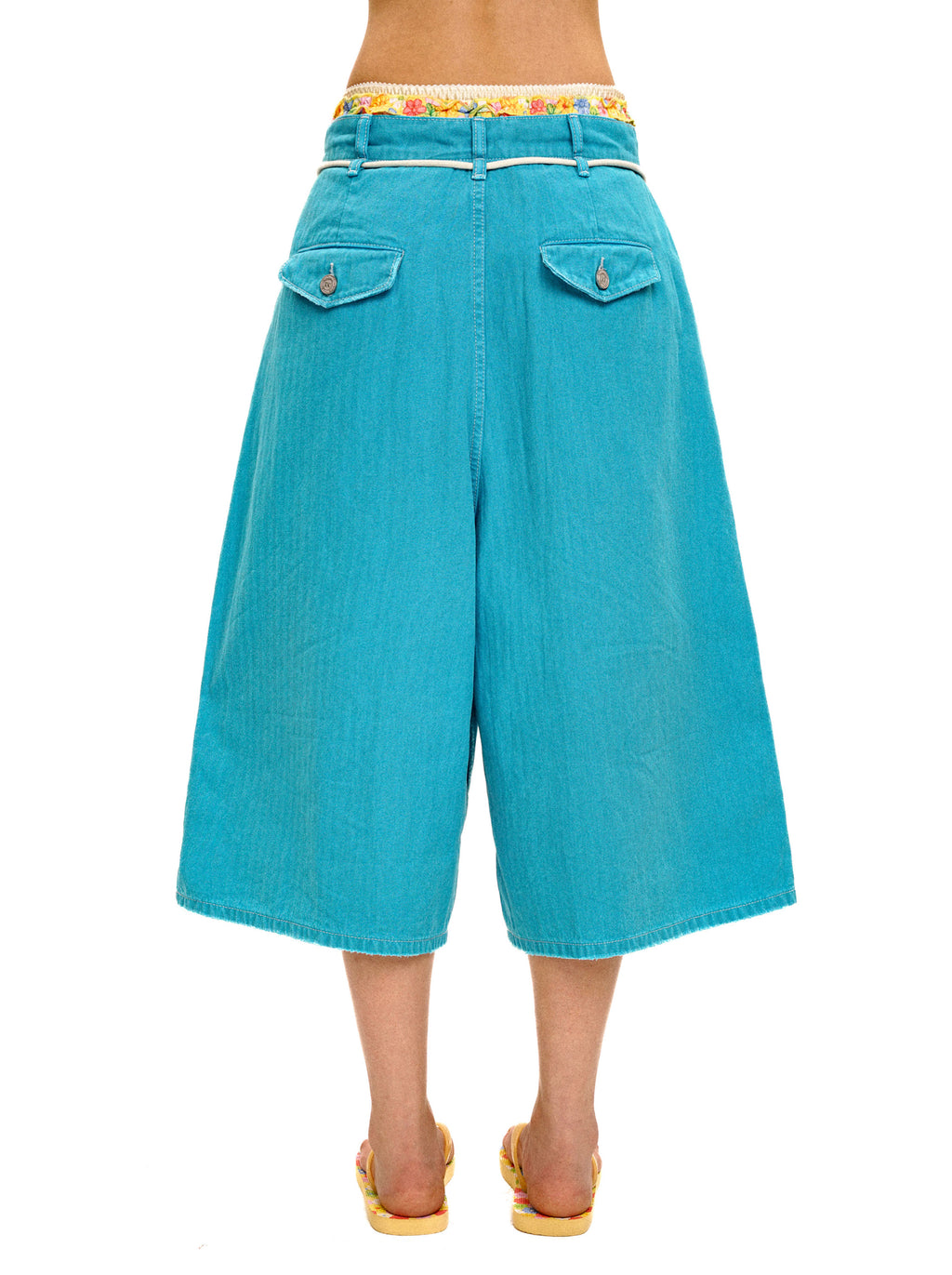 *Vintage wide-leg cropped pants