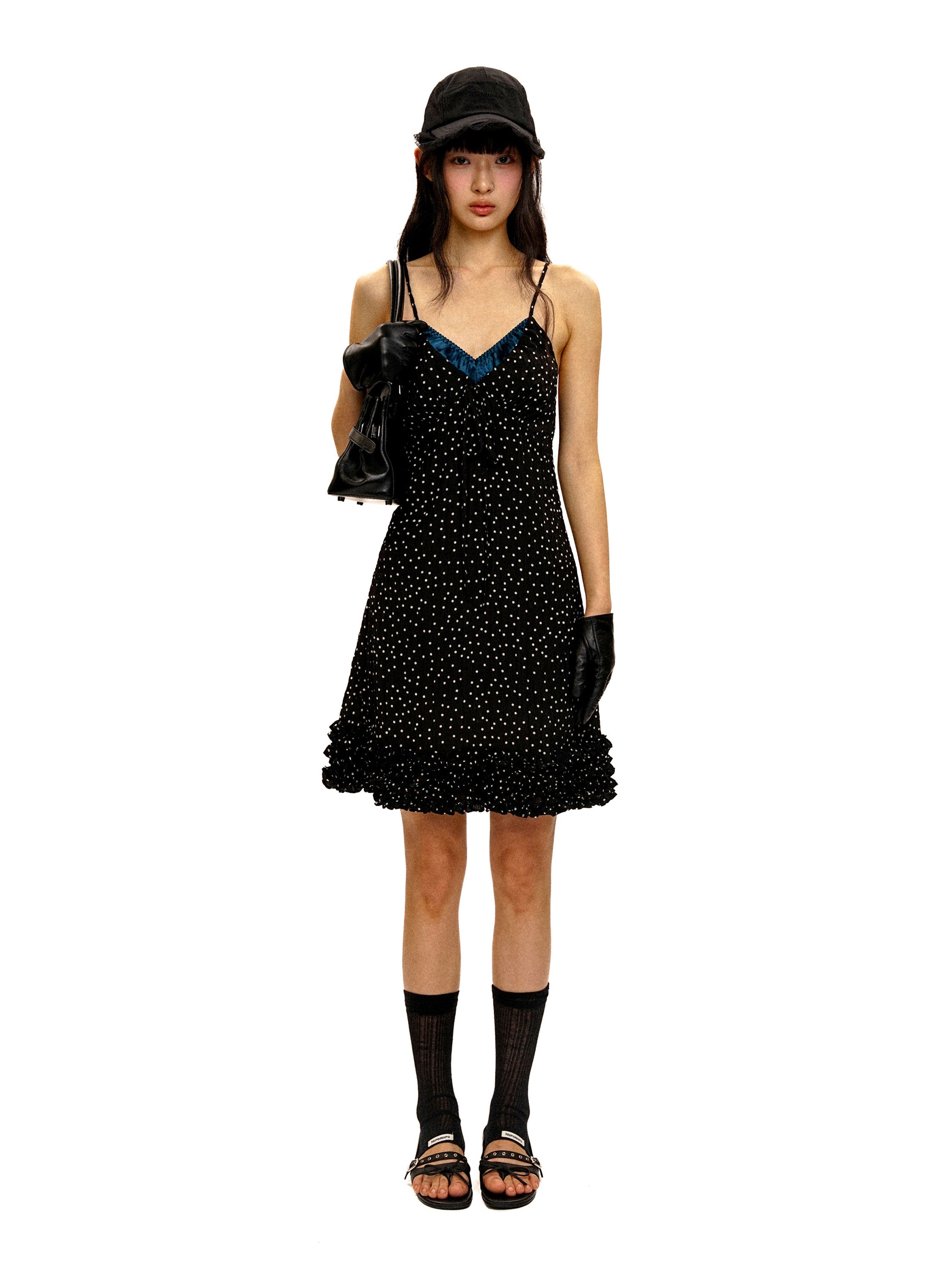 *Polka dot lace dress