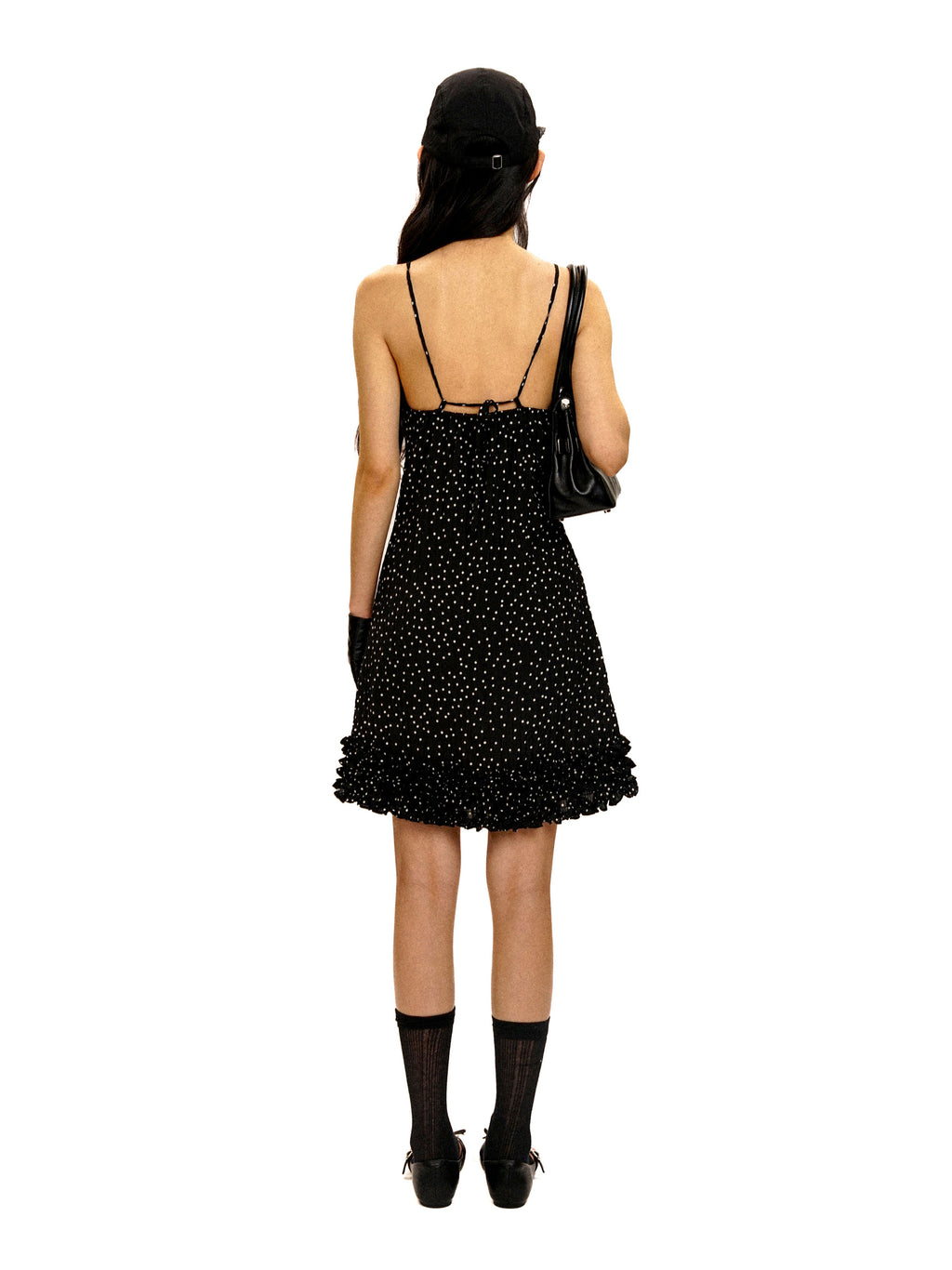 *Polka dot lace dress