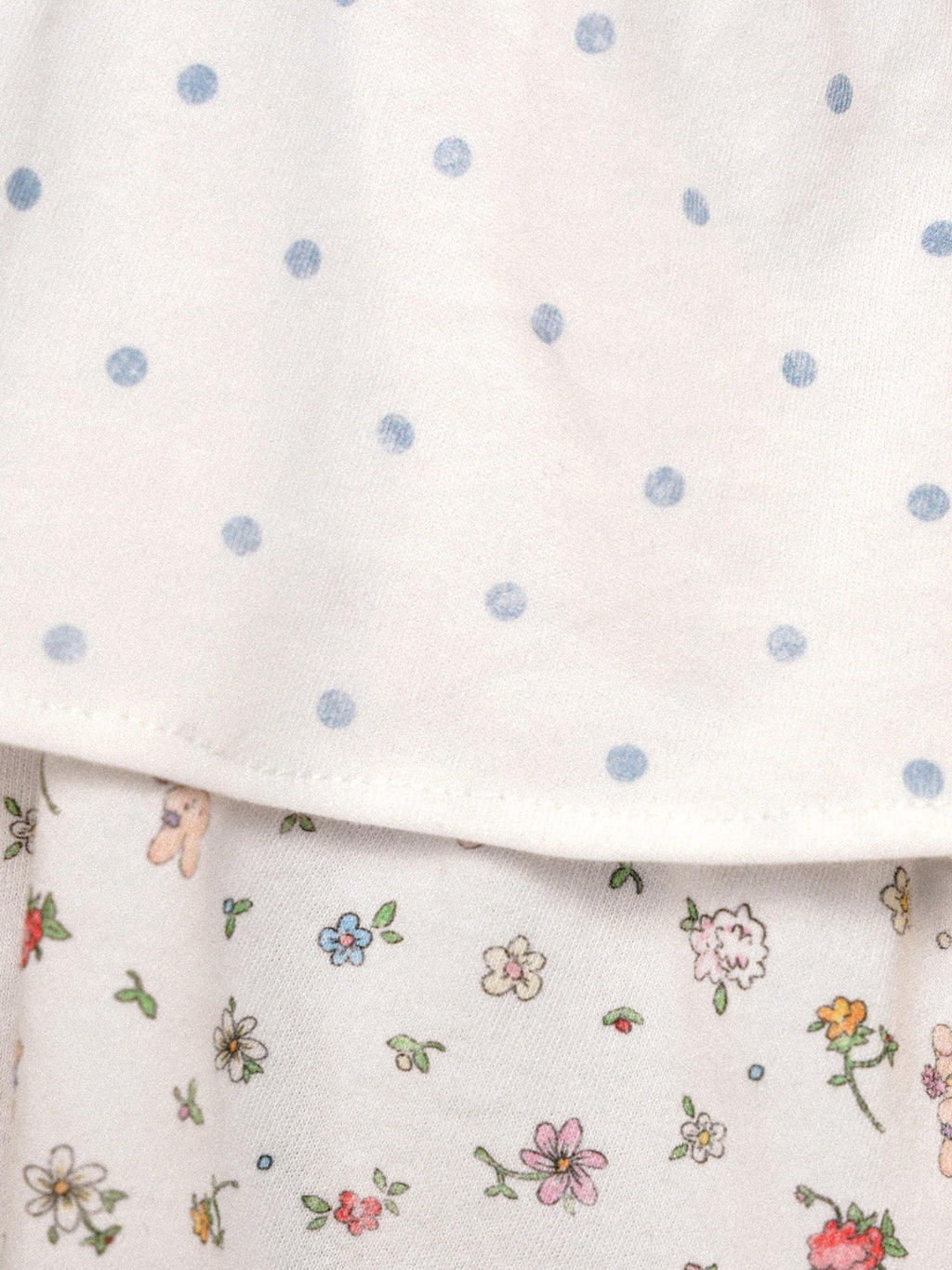 *Layered floral polka dot halter neck strap
