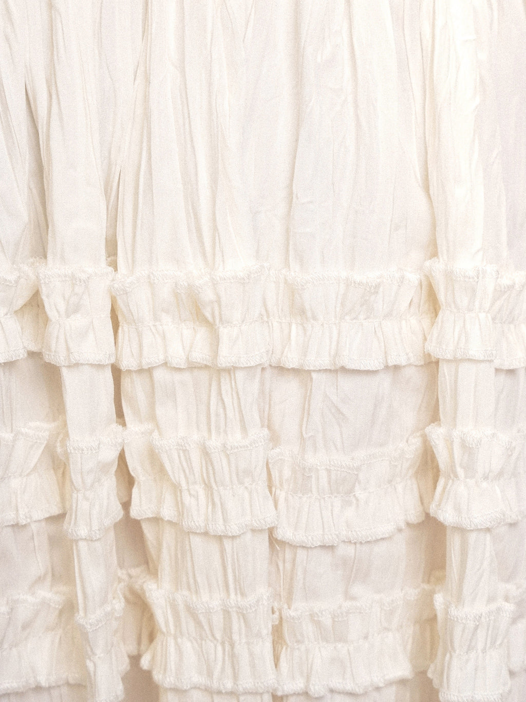 *Textured pleated lace tulip skirt