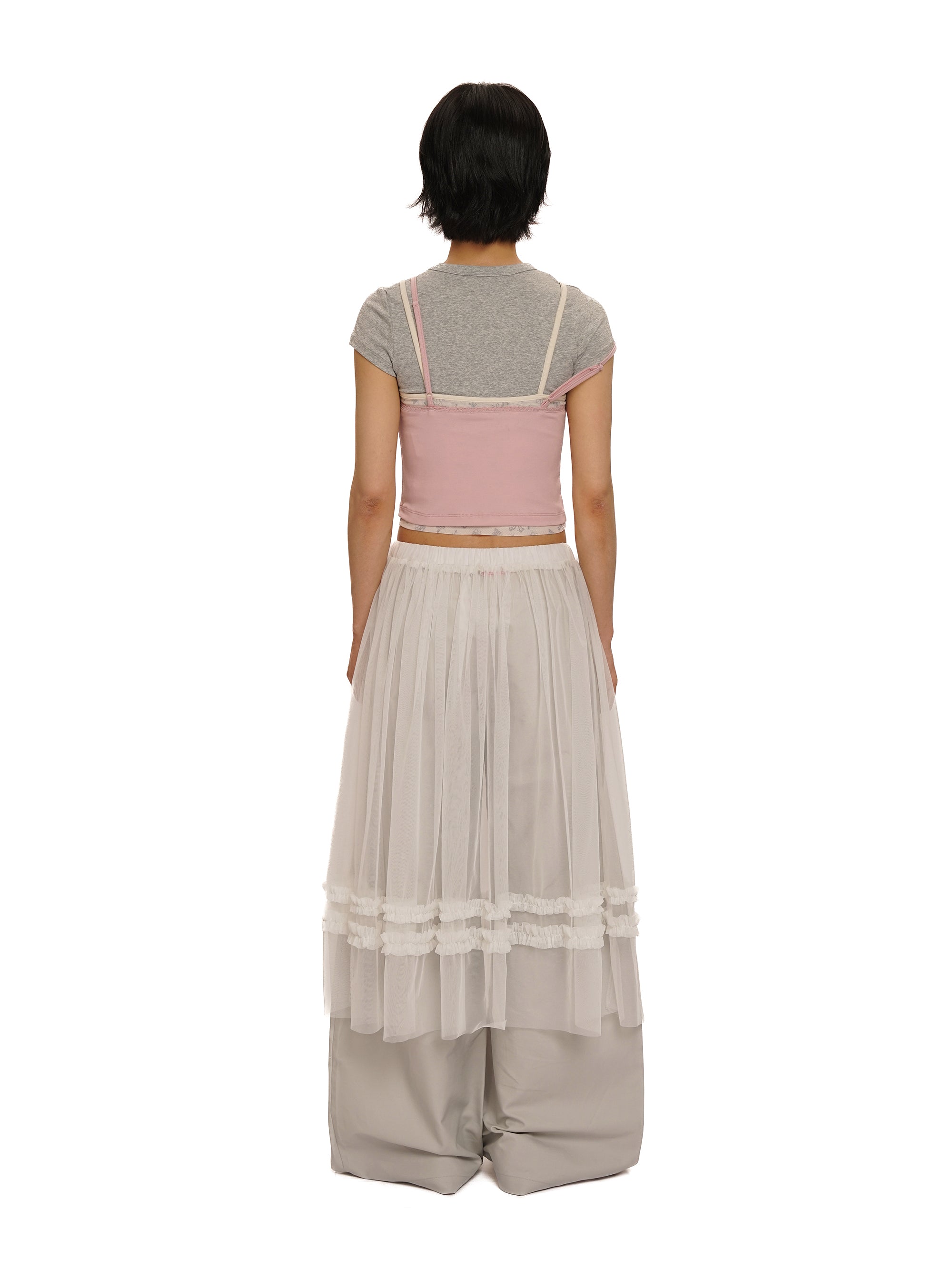 *Faux three-piece bow rhinestone short T-shirt
