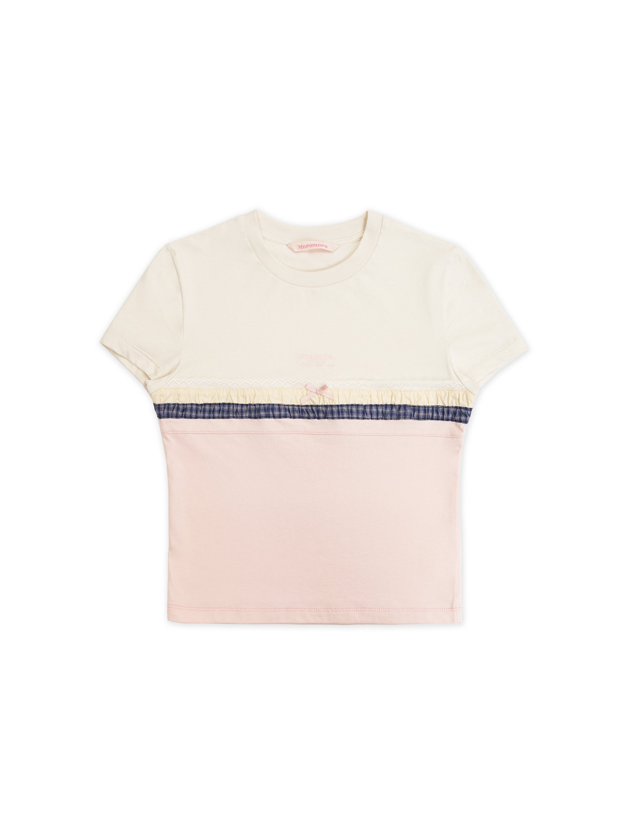 *Spliced short T-shirt