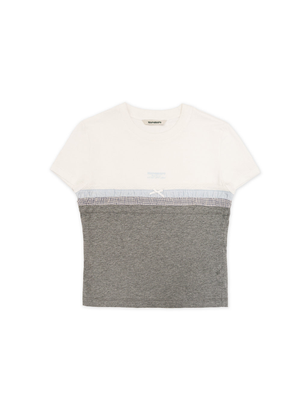 *Spliced short T-shirt