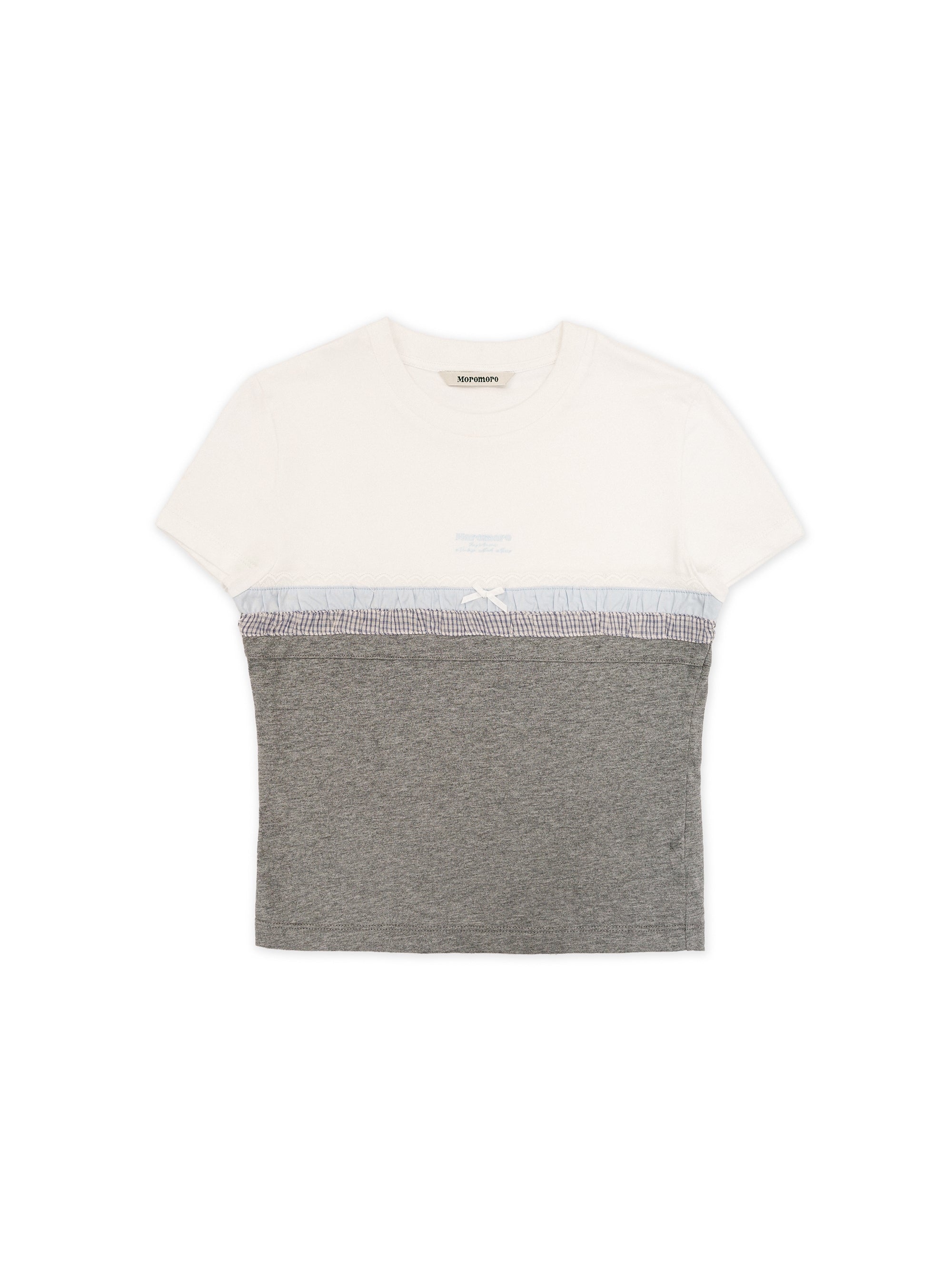 *Spliced short T-shirt