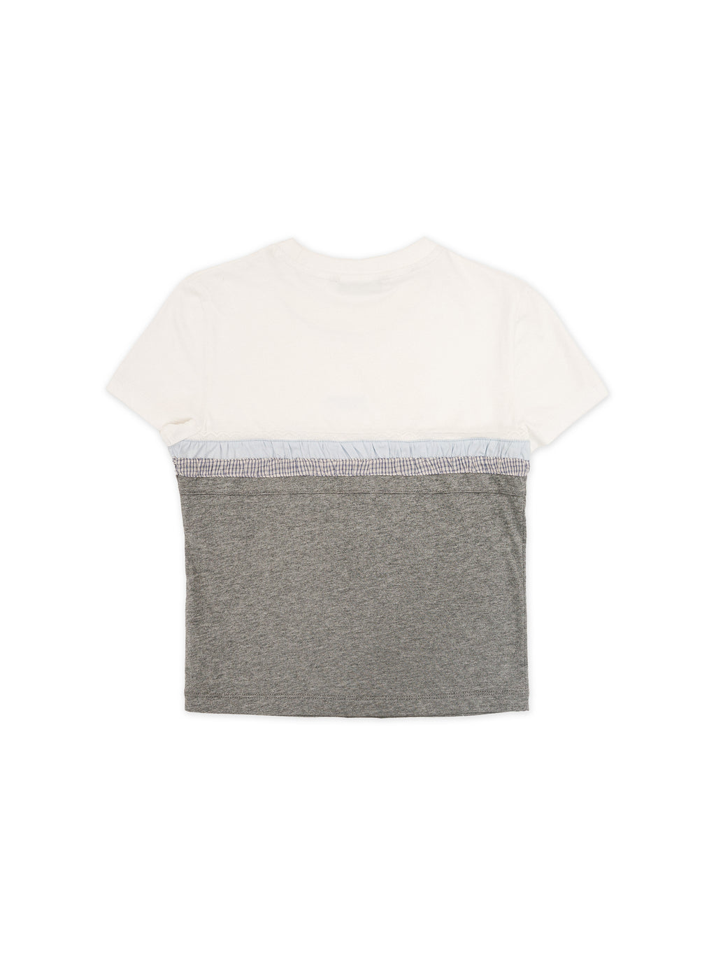 *Spliced short T-shirt