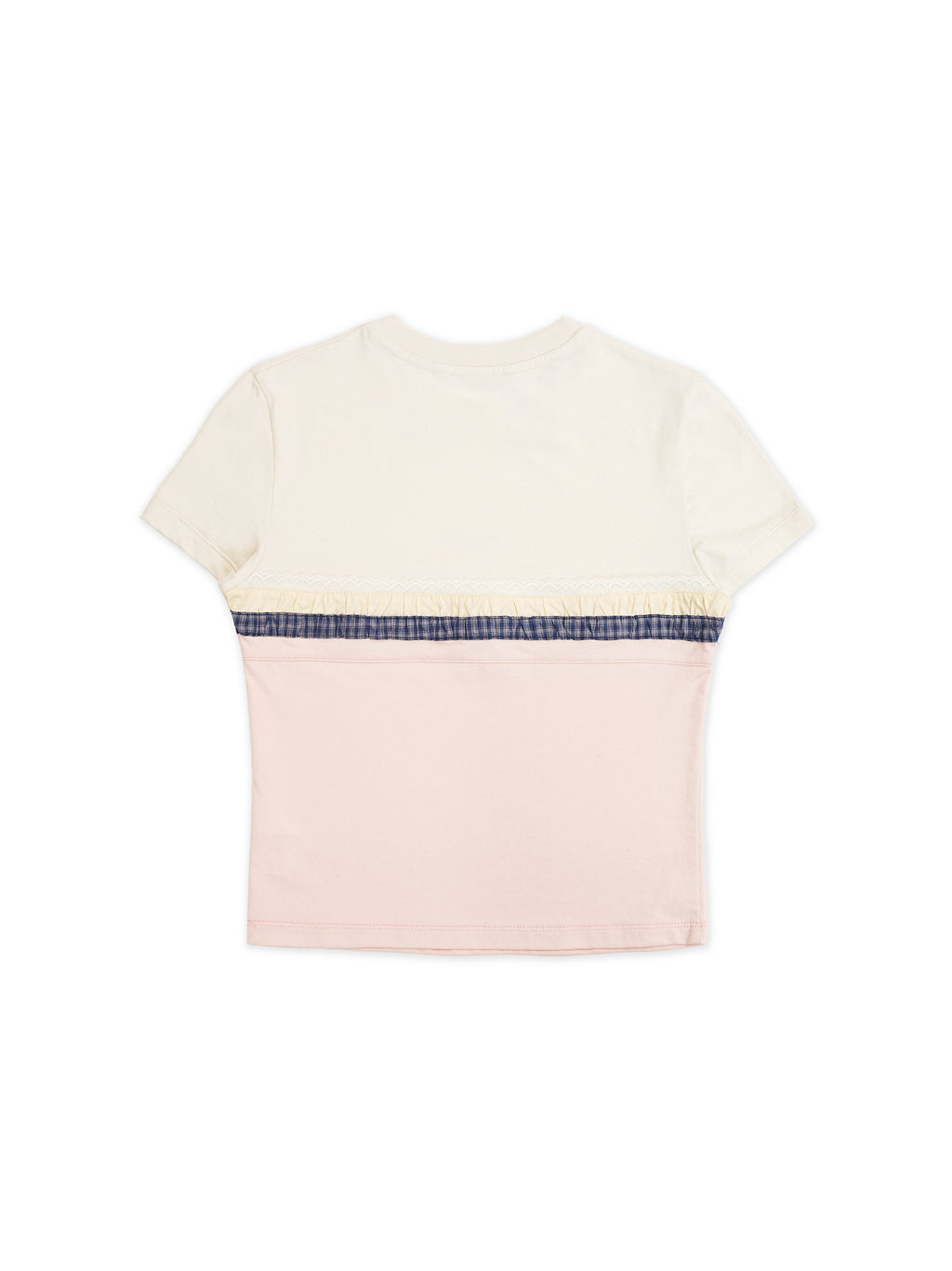 *Spliced short T-shirt