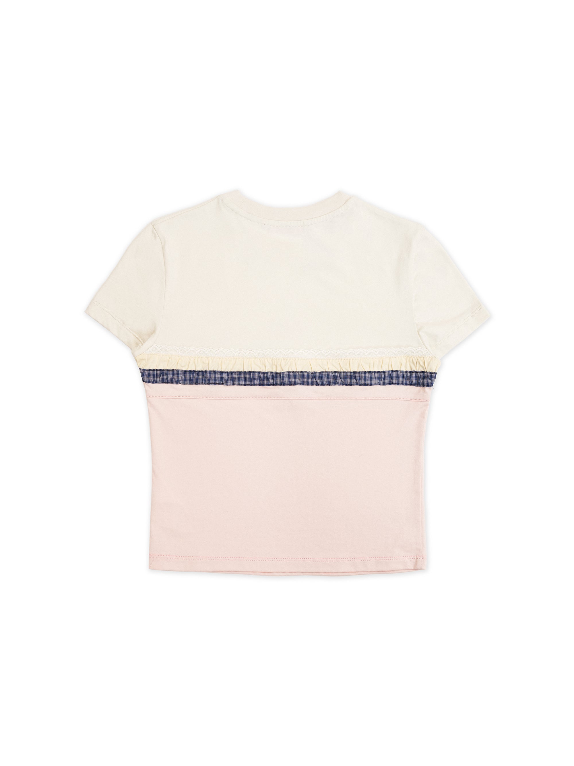 *Spliced short T-shirt