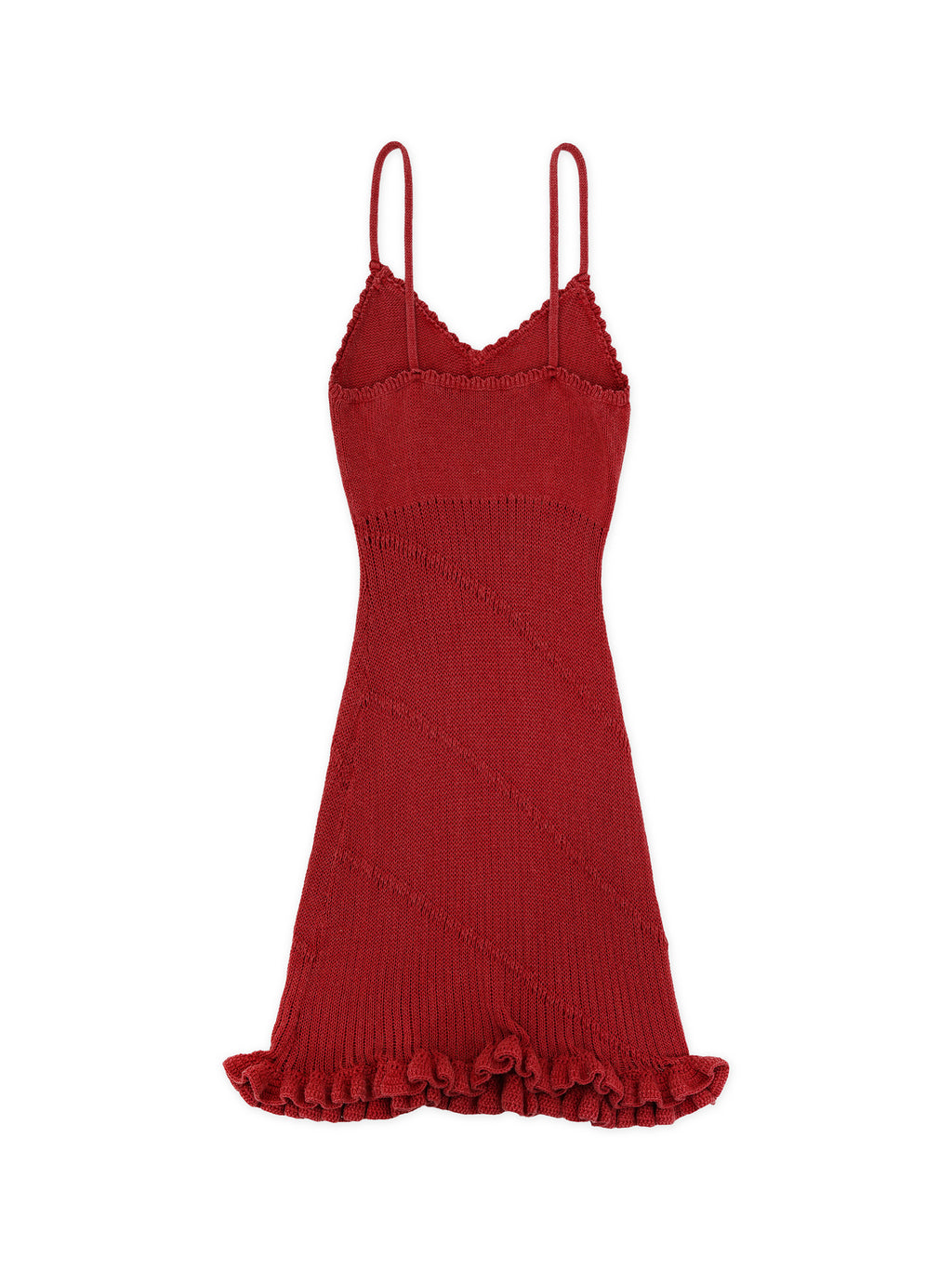 *Mesh ribbon bow slip dress