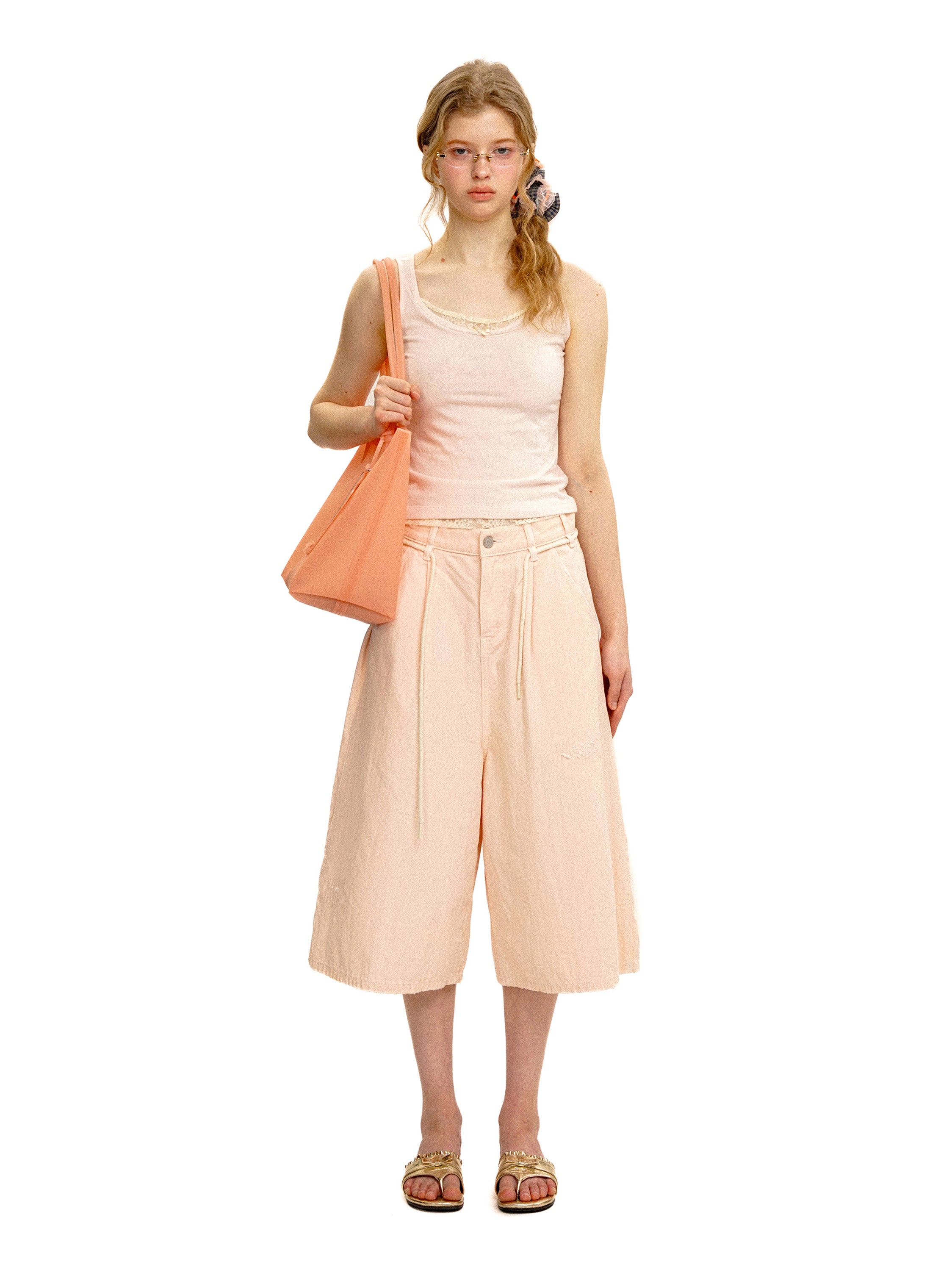 *Vintage wide-leg cropped pants