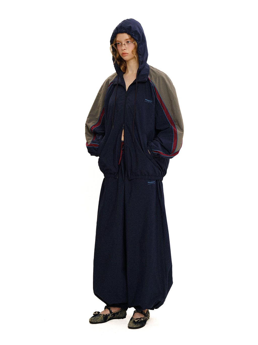 *Casual three-piece lantern pants