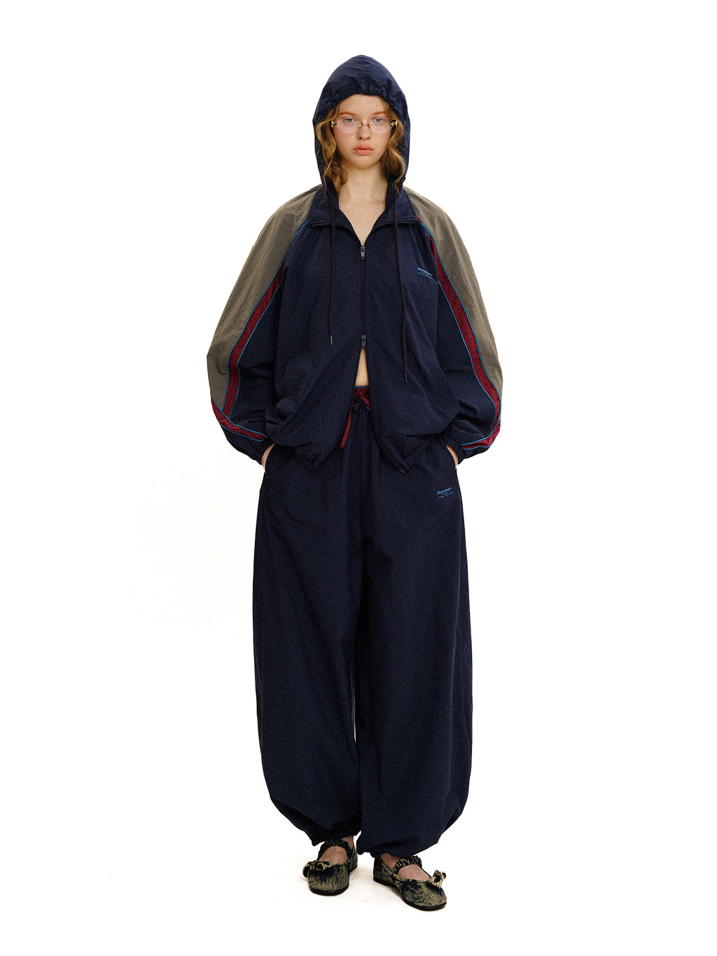 *Casual three-piece lantern pants
