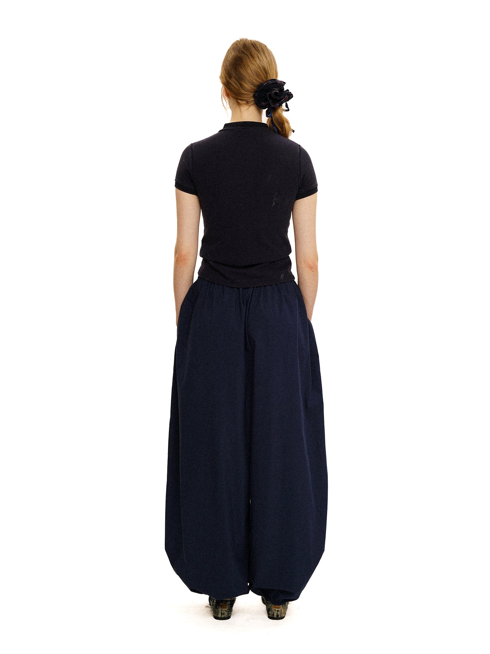 *Casual three-piece lantern pants