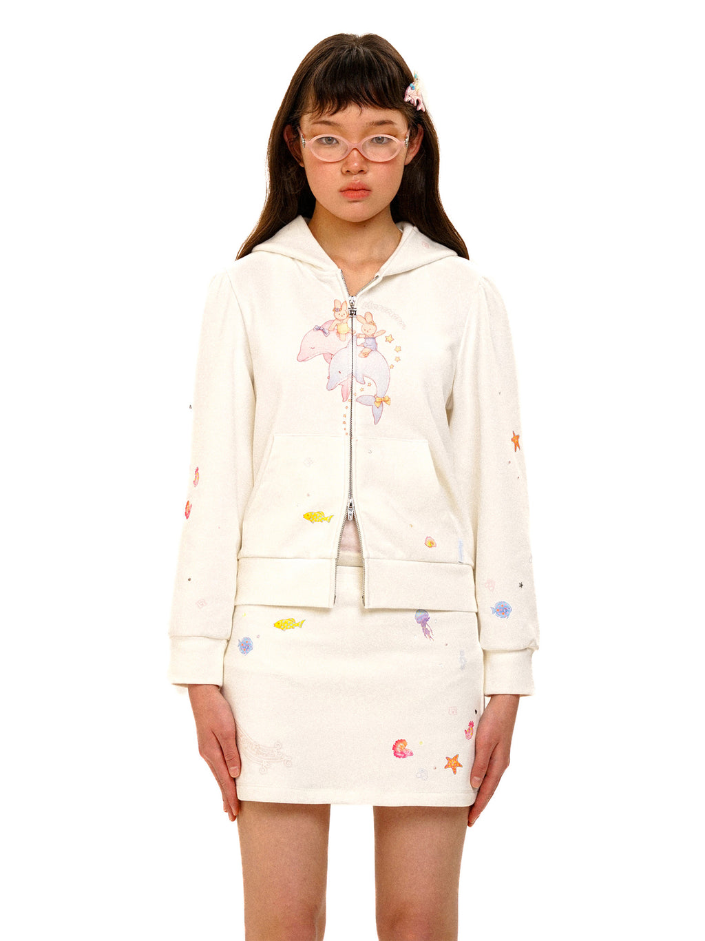 *Dolphin Bunny Cardigan