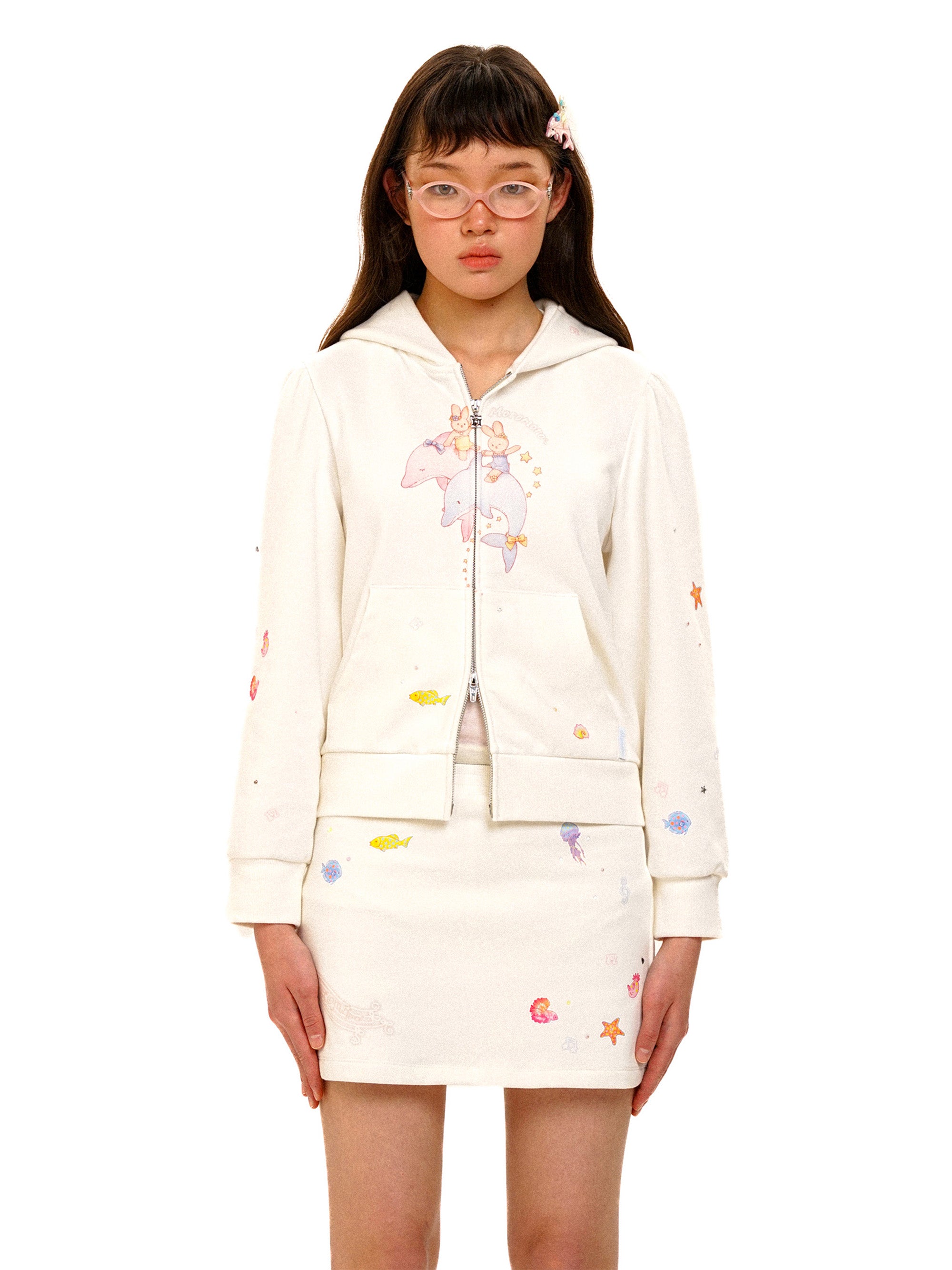*Dolphin Bunny Cardigan