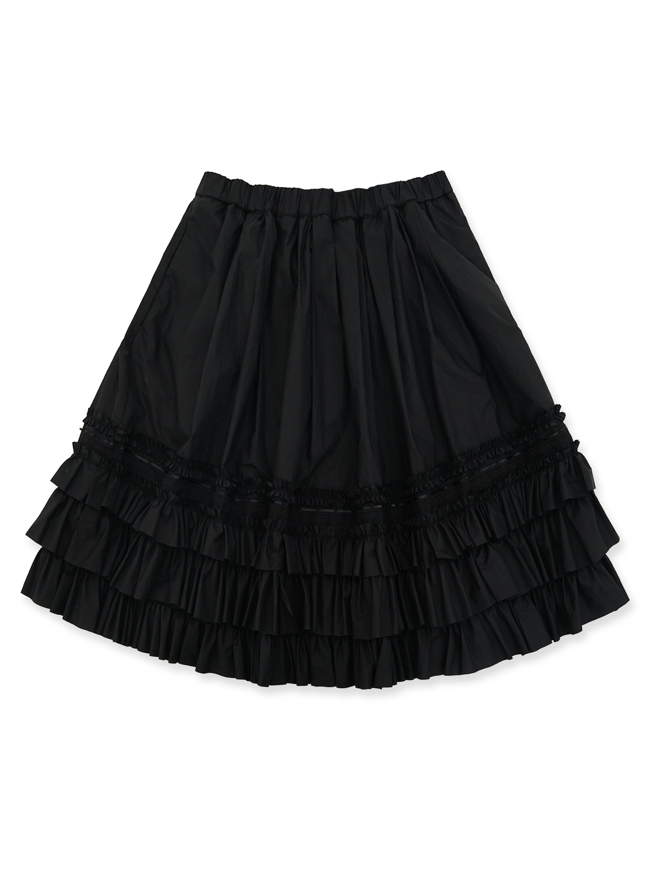 *Multi-layered lace cake skirt