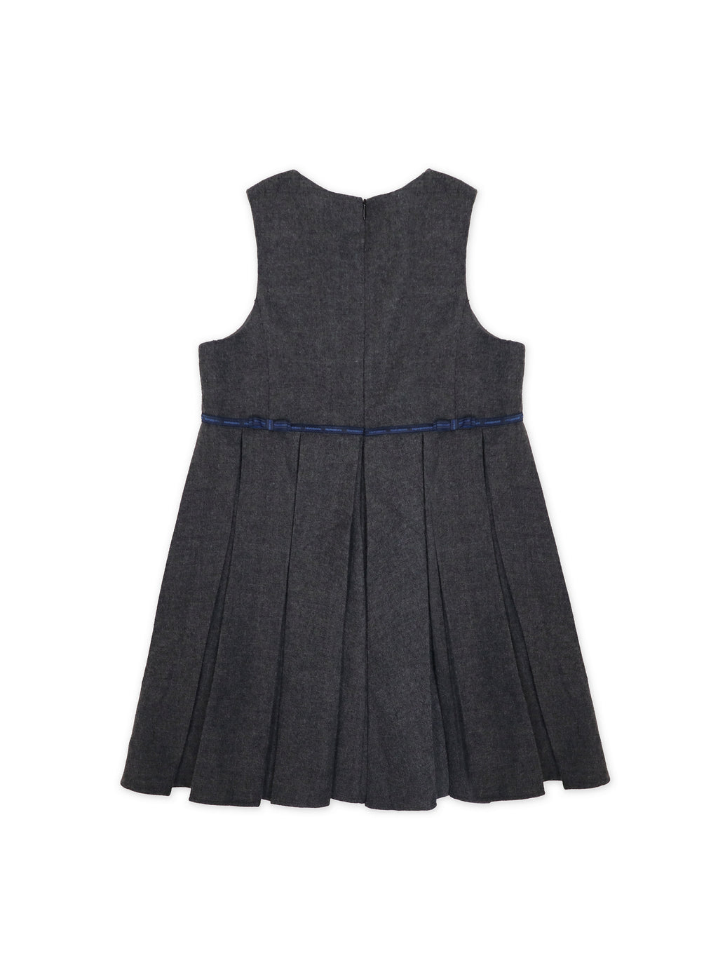 *Pleated bow-knot vest dress