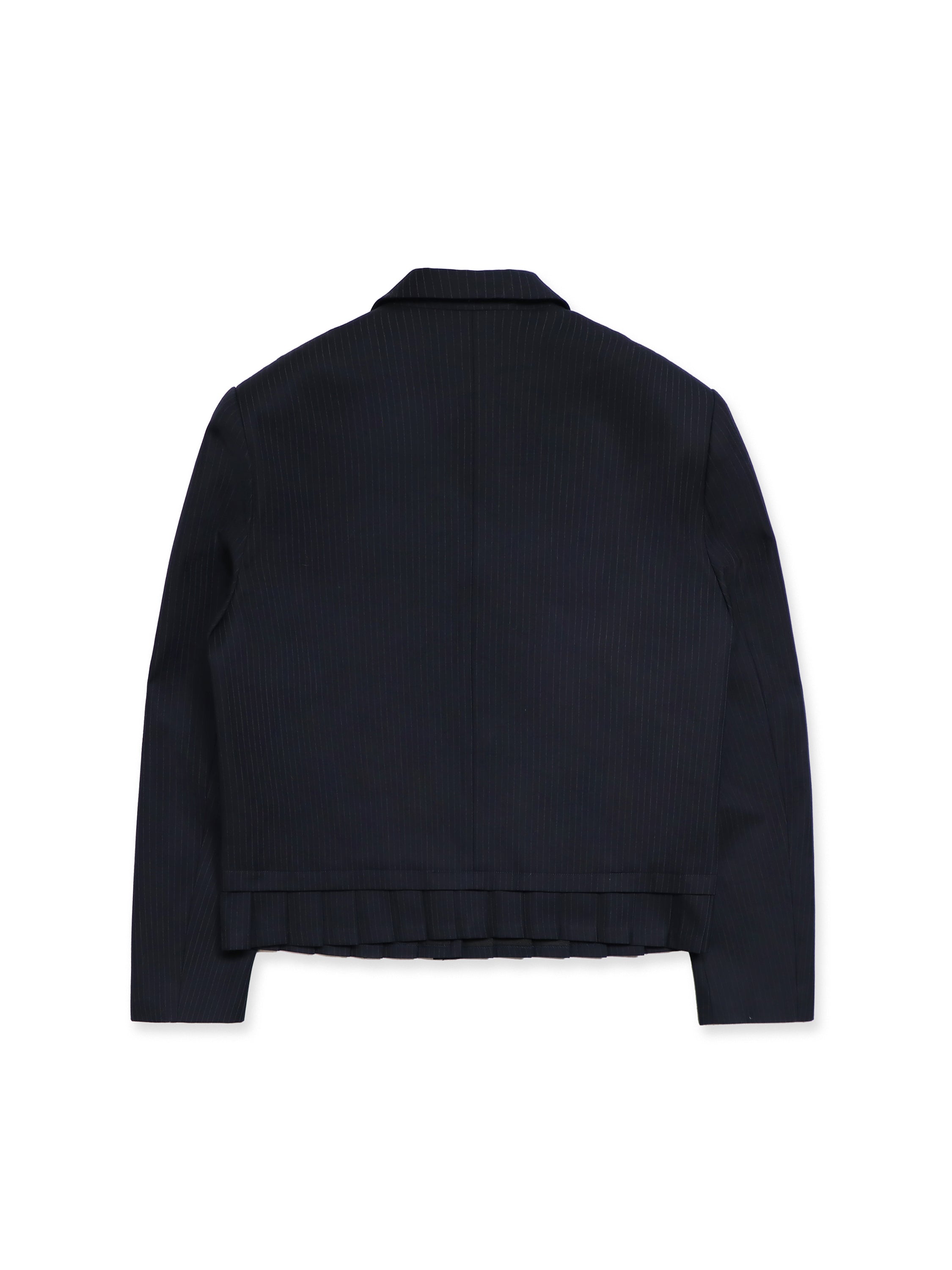 *Peter Pan collar pleated suit skirt