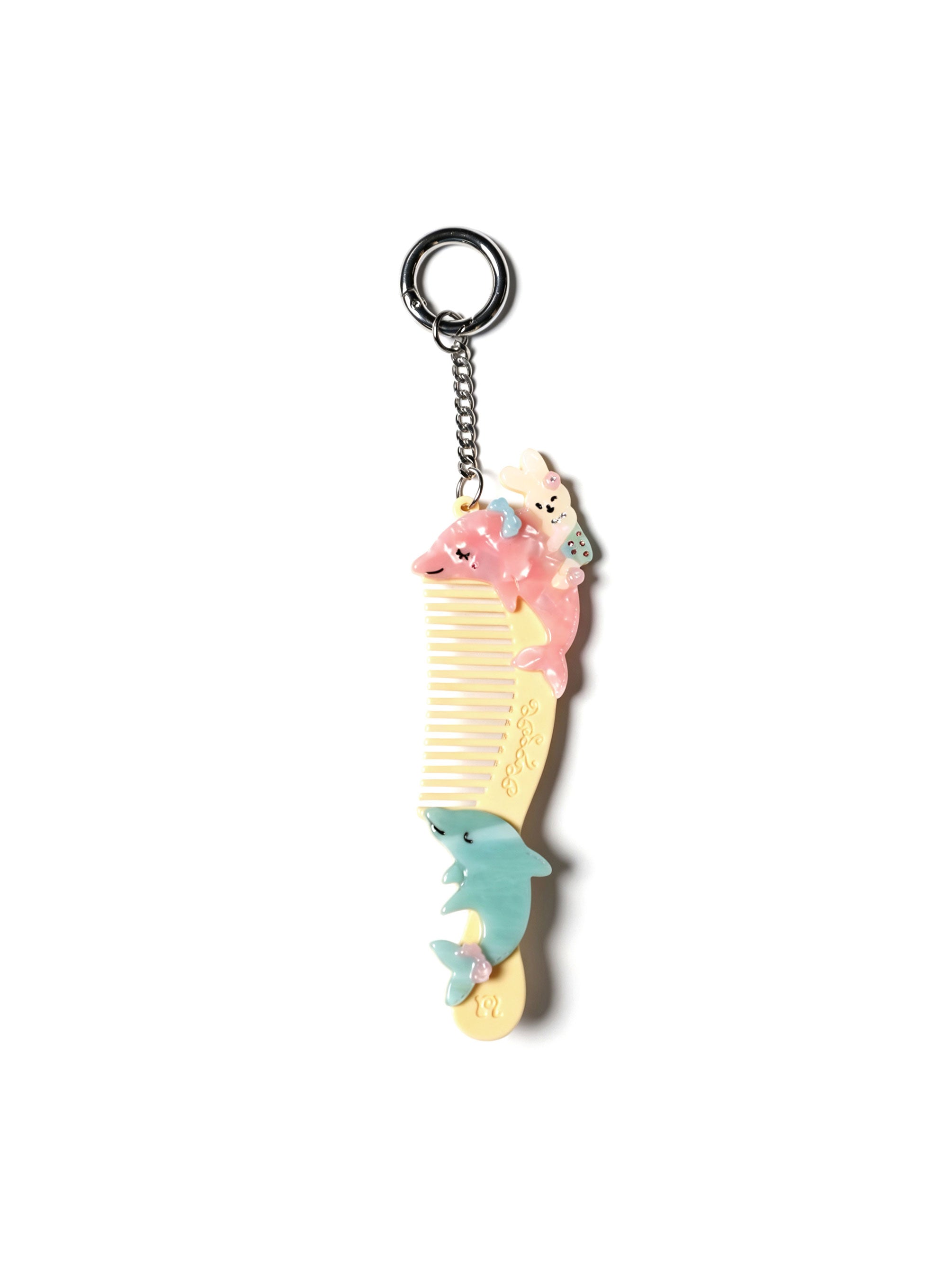 *Dolphin comb hair clip pendant