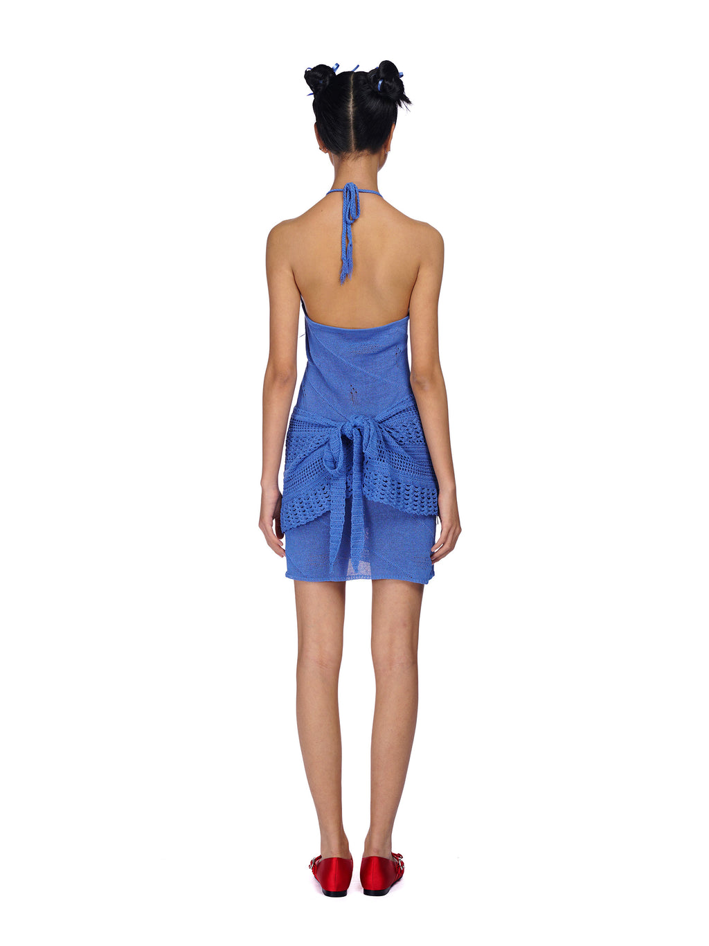 *Knitted halter neck dress