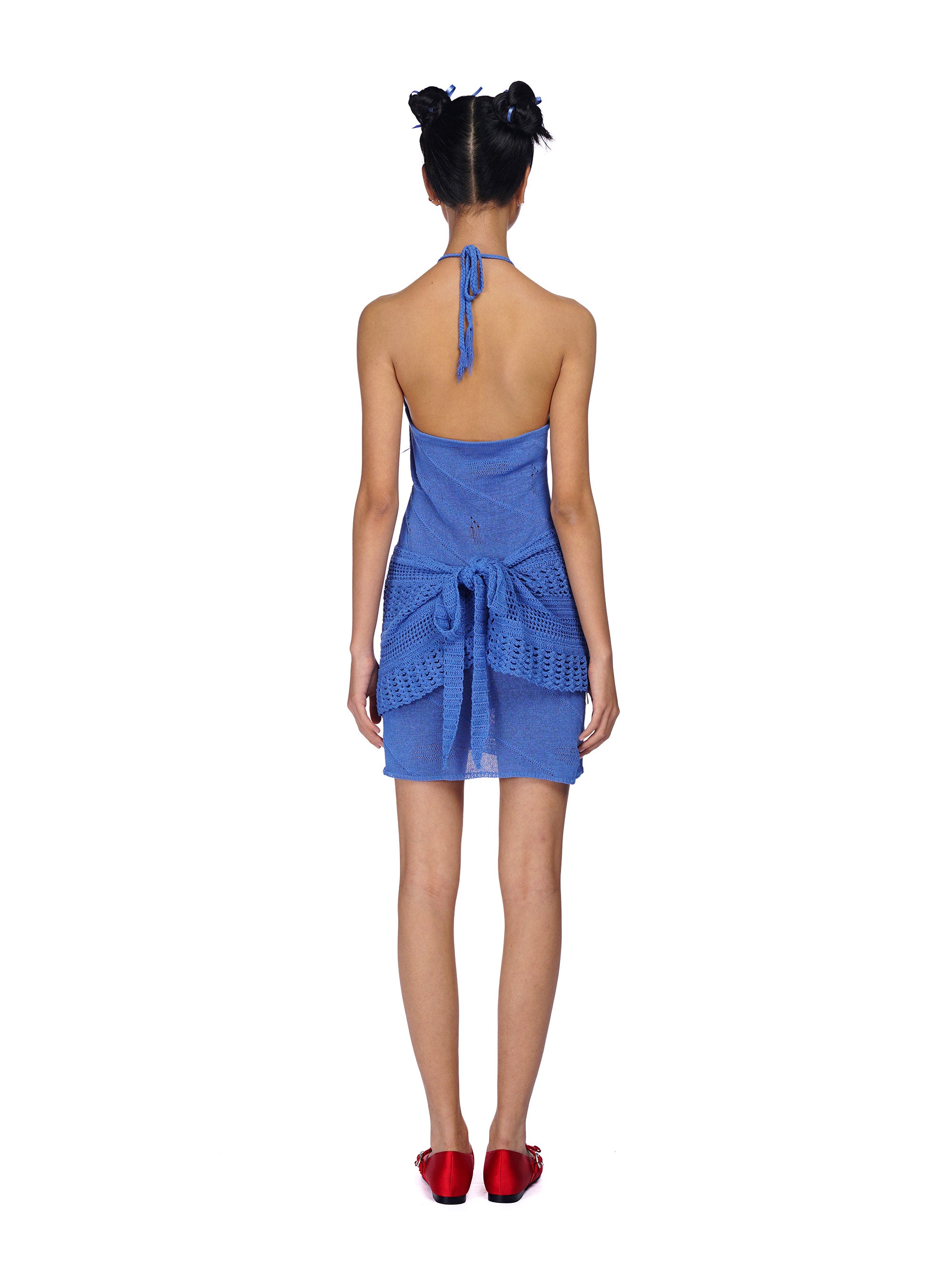 *Knitted halter neck dress