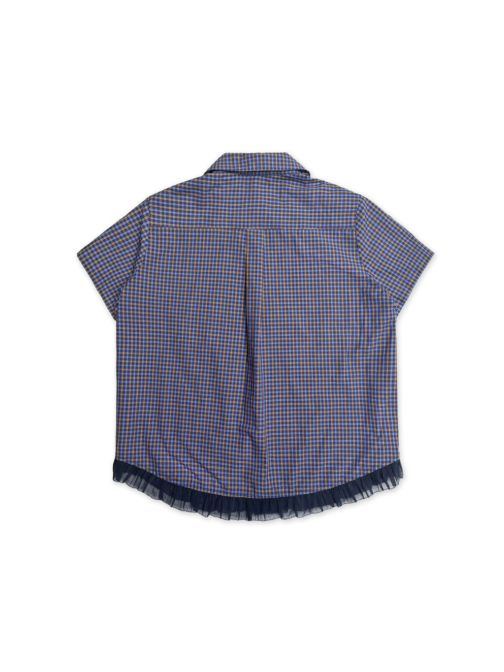 *Peter Pan collar lace short-sleeved shirt