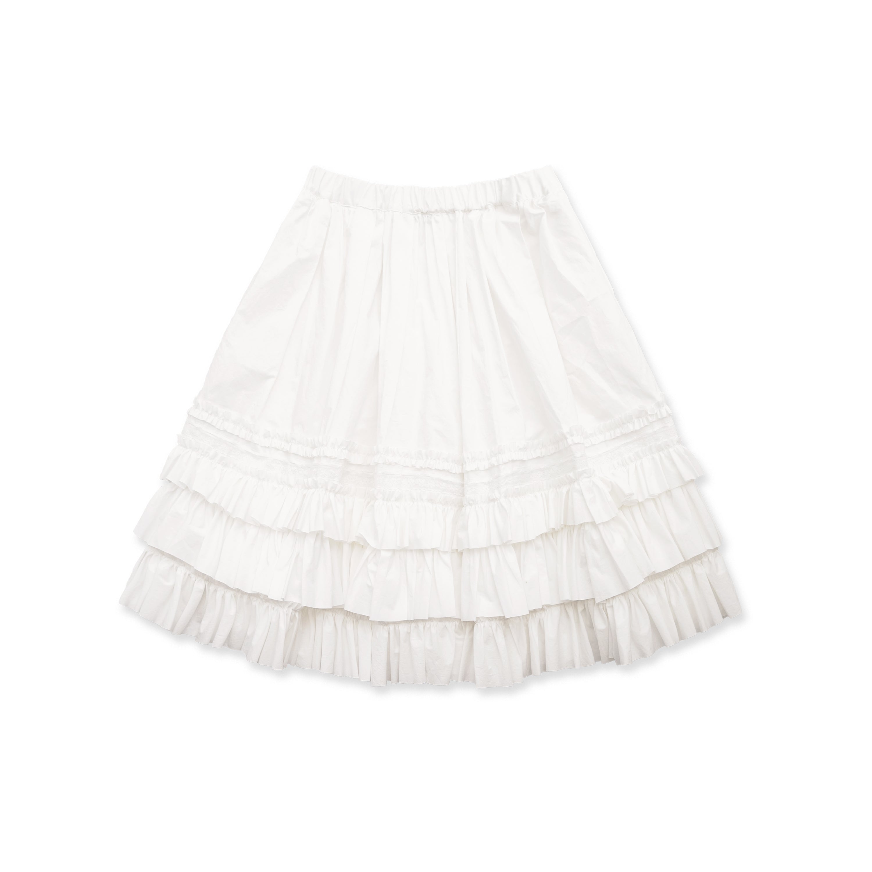 *Multi-layered lace cake skirt