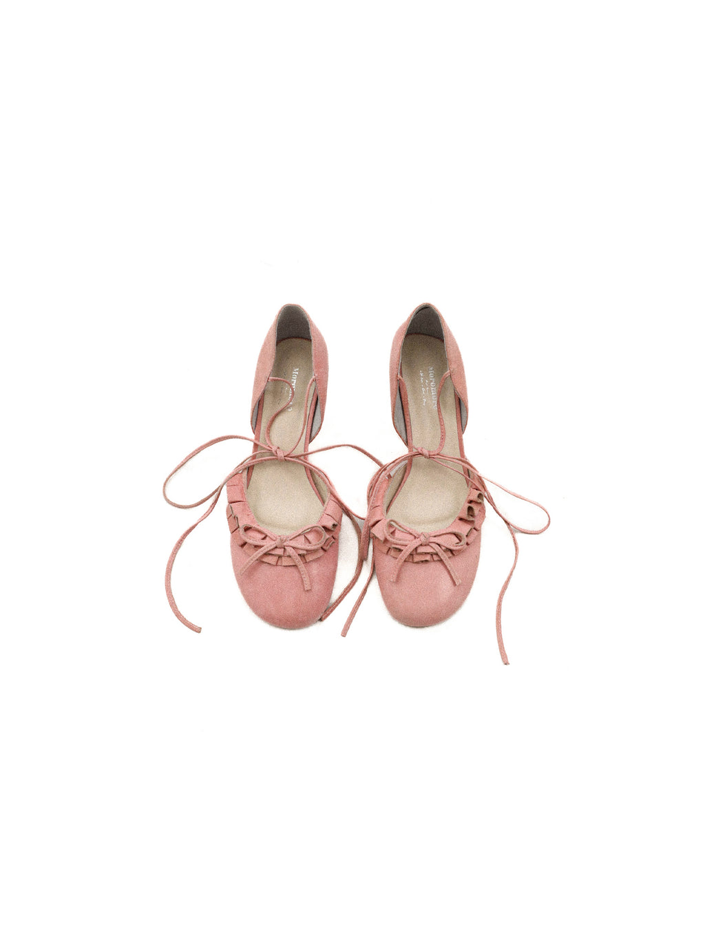 *Ruffled bow high-heeled strappy shoes