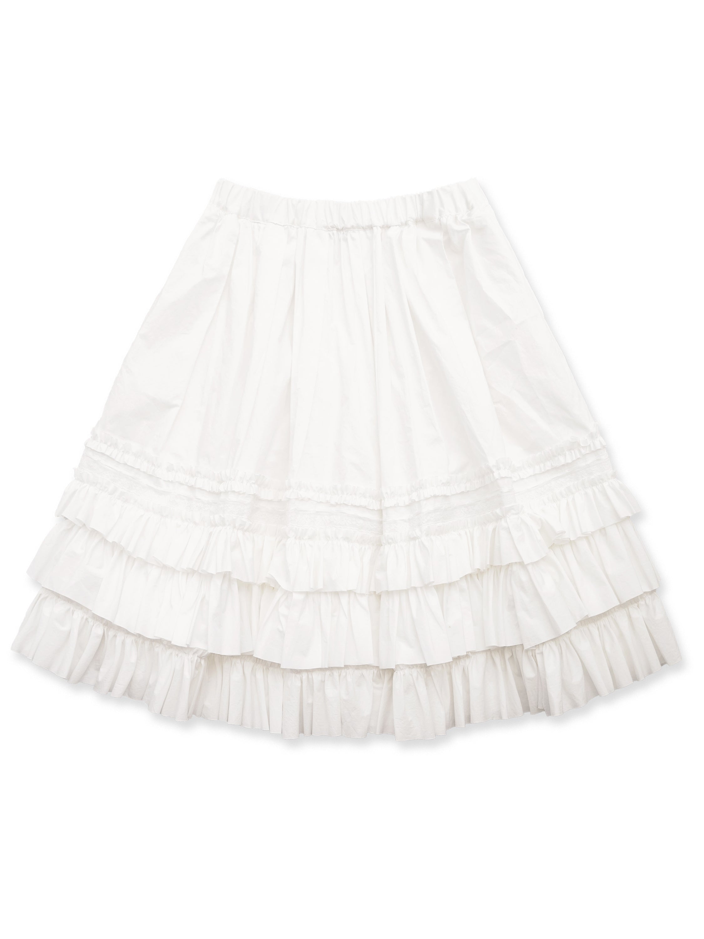 *Multi-layered lace cake skirt