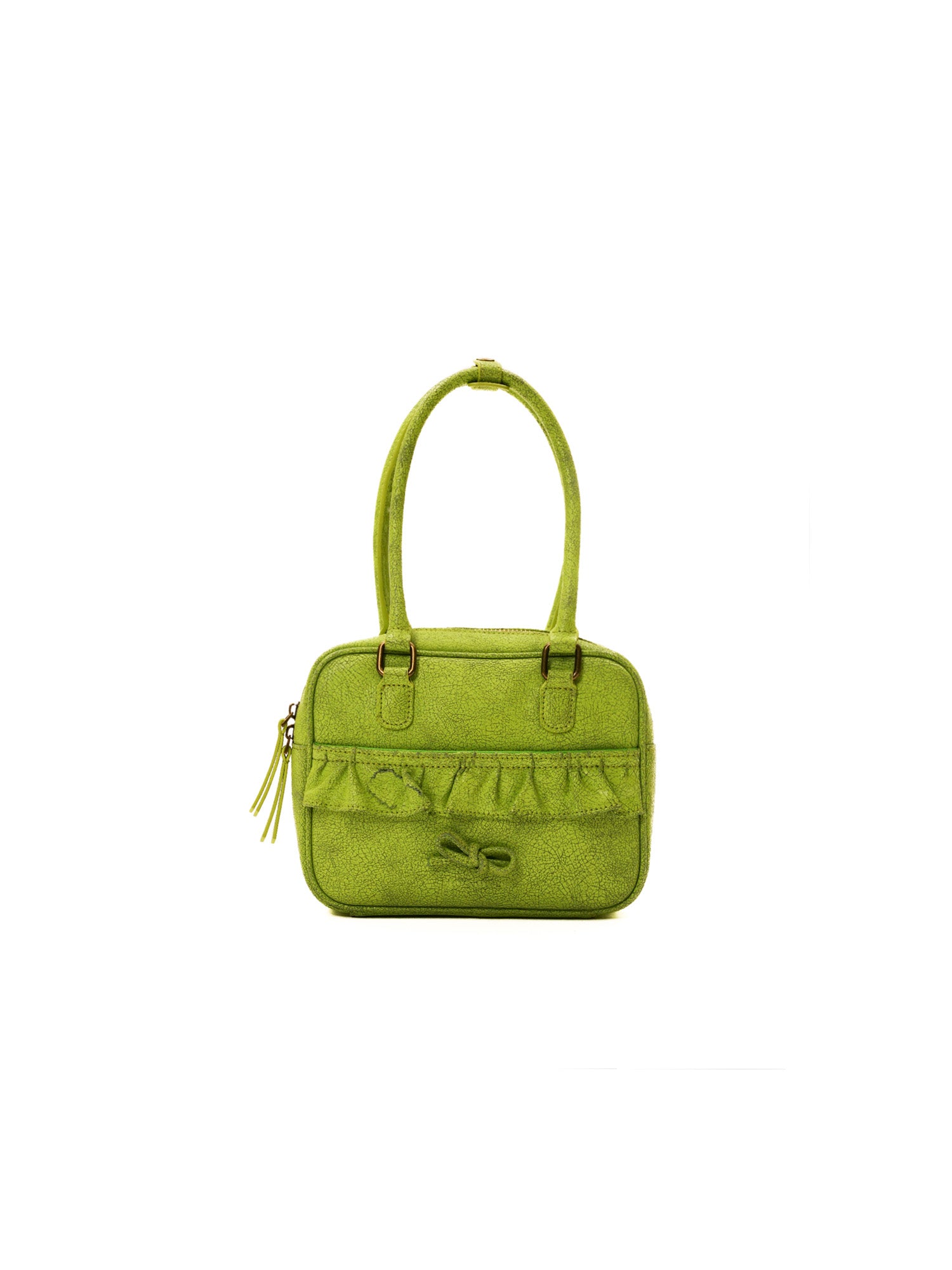 *Butt curtain lace bow armpit bag