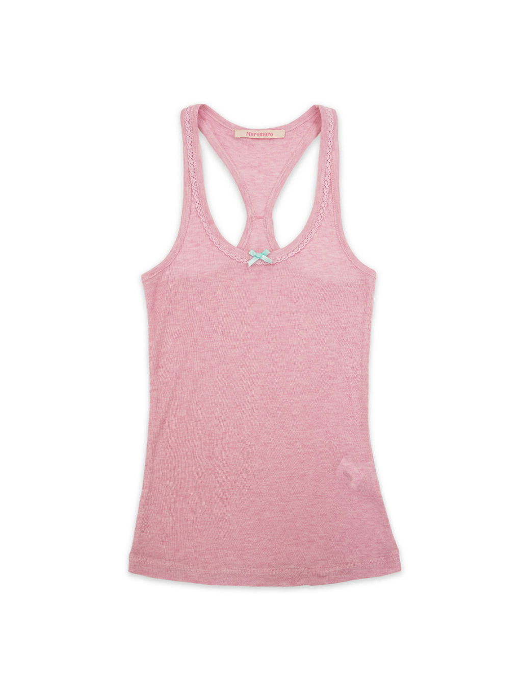 *Bow-tie lace neckline vest