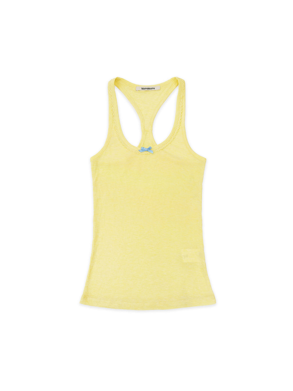*Bow-tie lace neckline vest