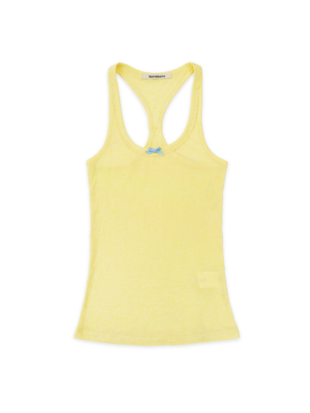 *Bow-tie lace neckline vest