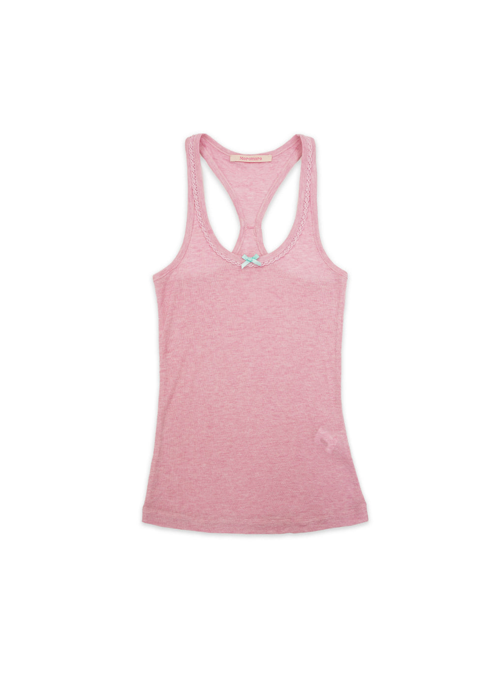 *Bow-tie lace neckline vest