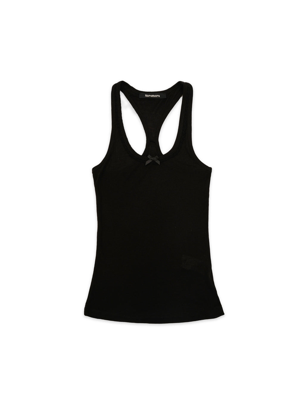 *Bow-tie lace neckline vest