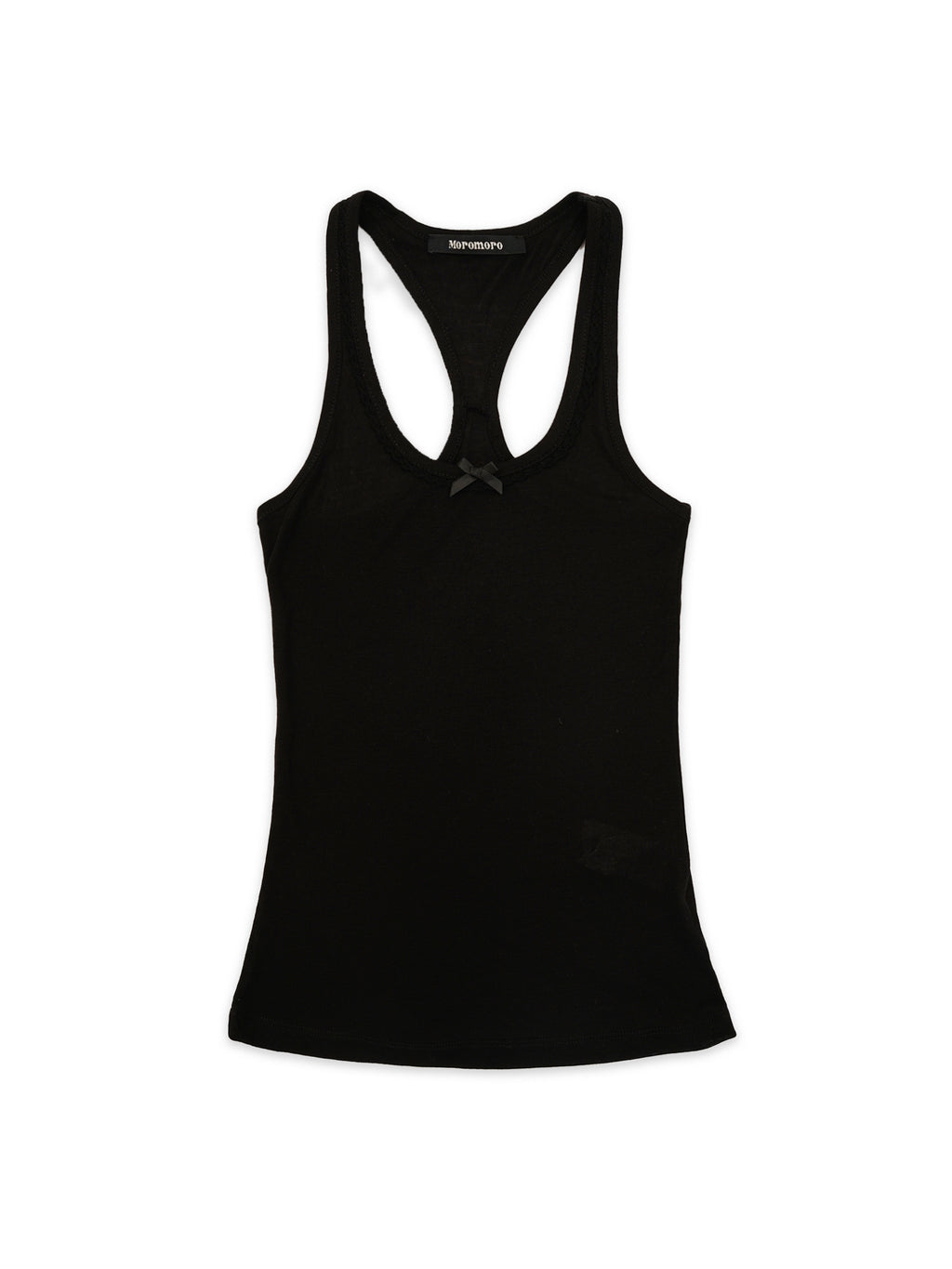 *Bow-tie lace neckline vest