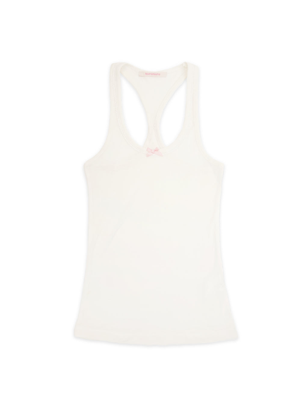 *Bow-tie lace neckline vest
