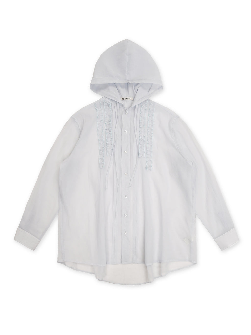 *Ruffled hooded shirt