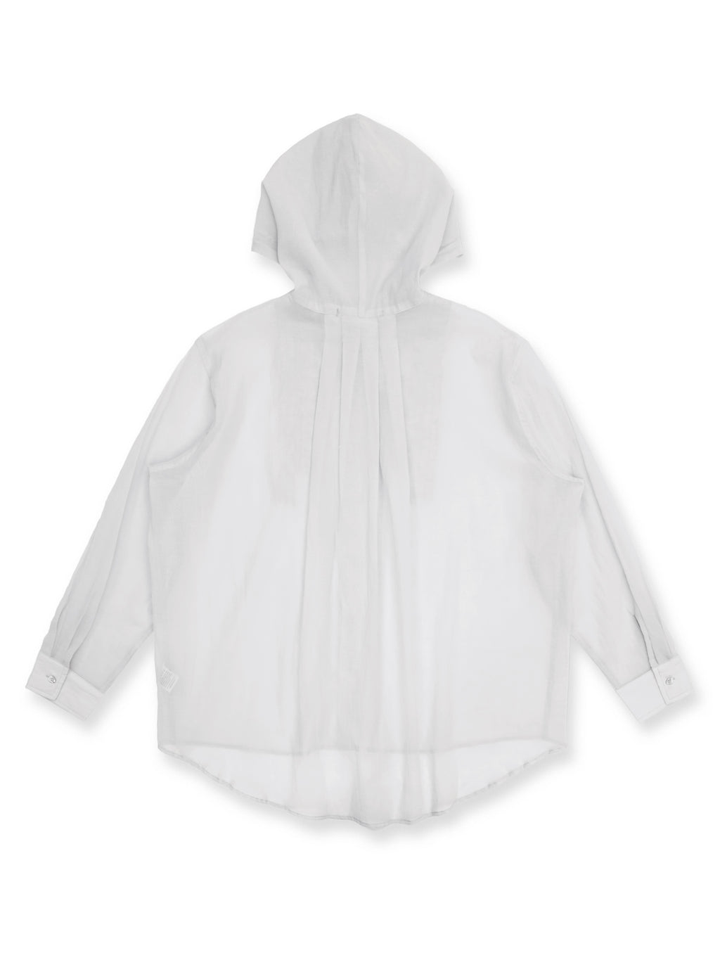*Ruffled hooded shirt