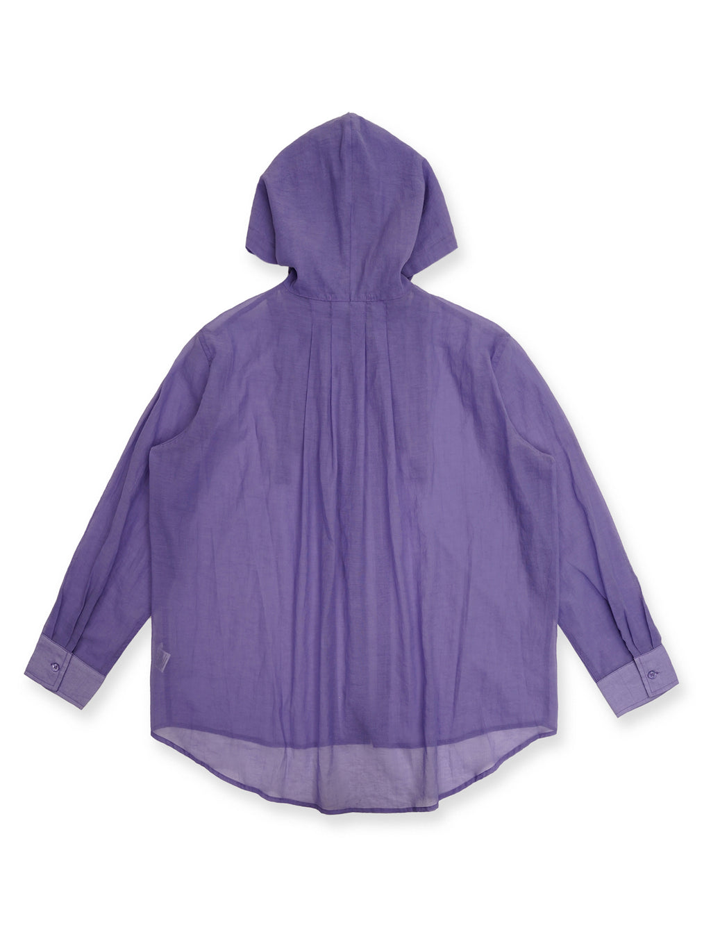 *Ruffled hooded shirt