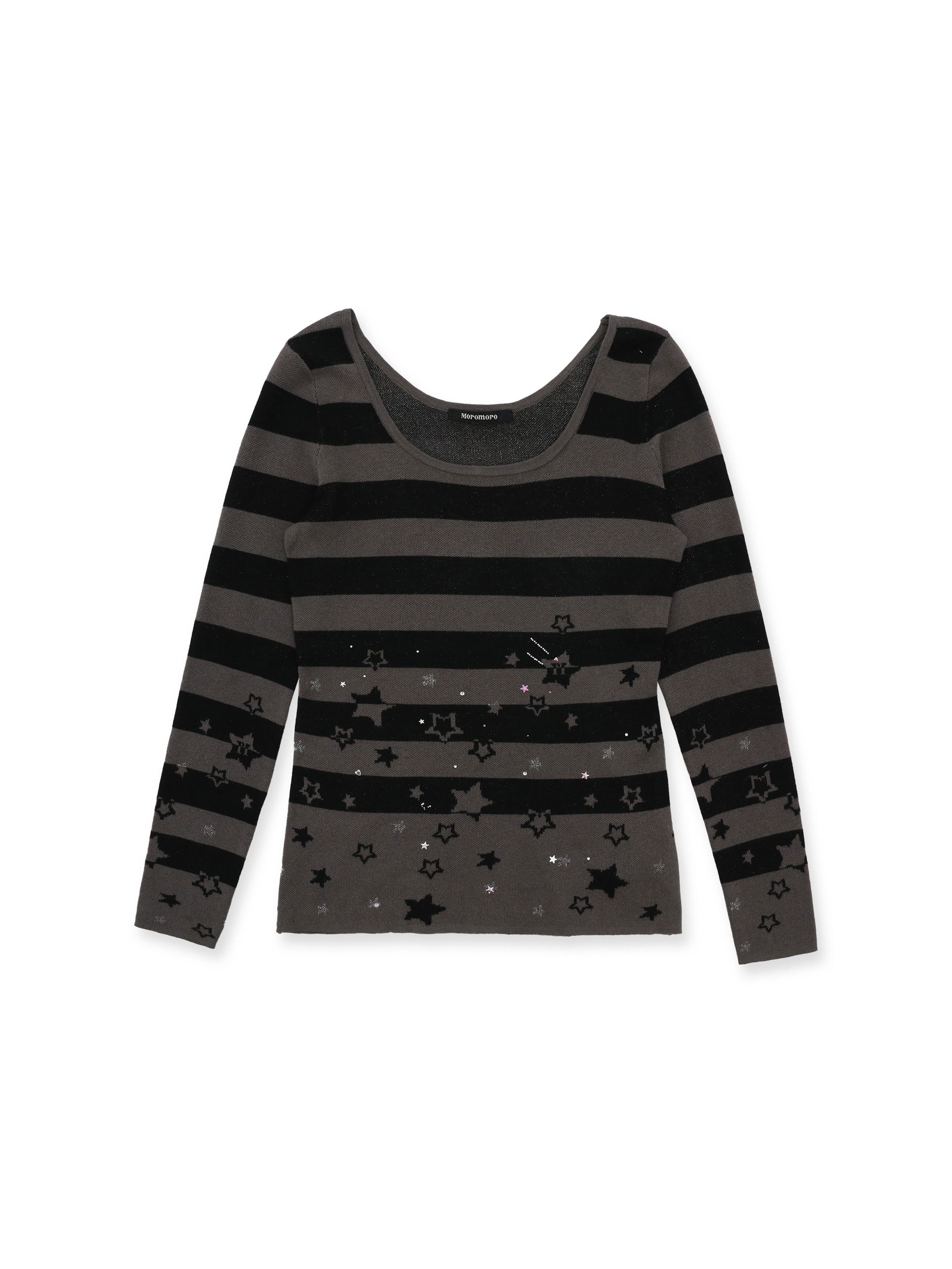*Star striped knit sweater